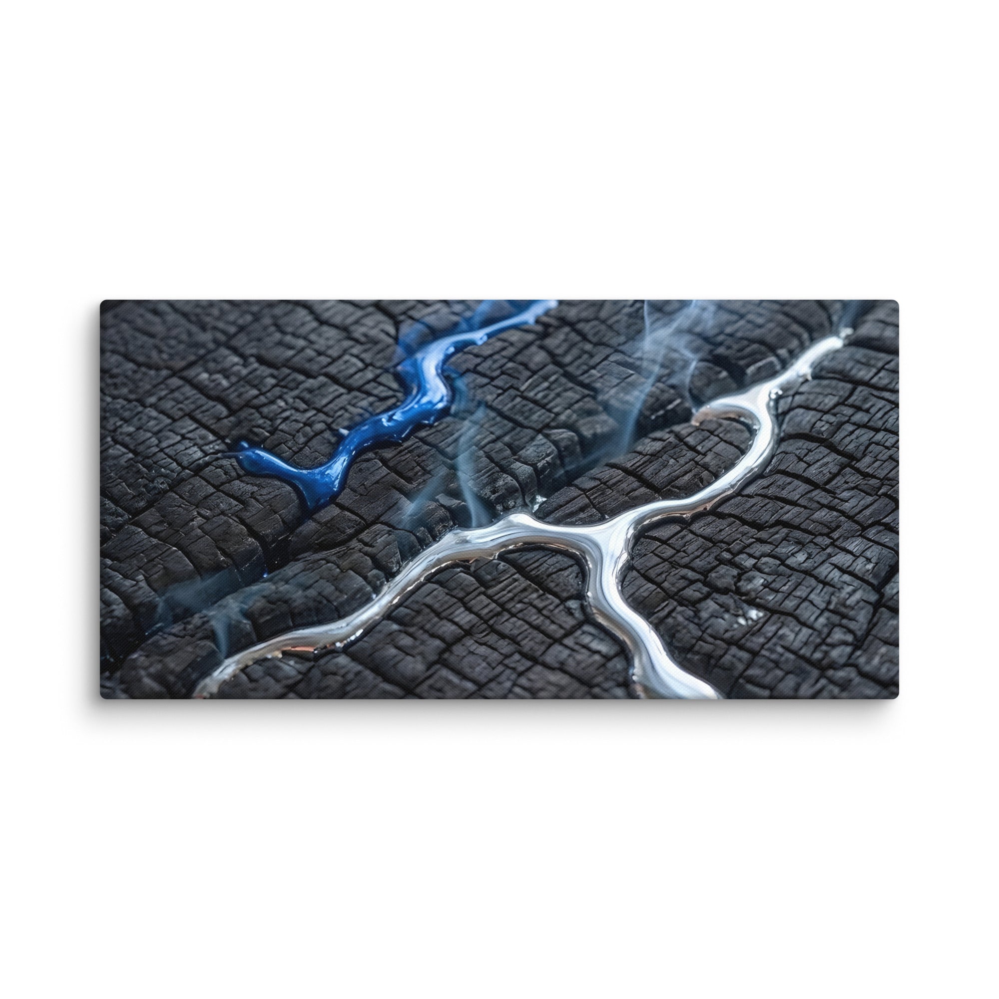 Rhyolite canvas print, wall display view in 16 x 16 inch universal size