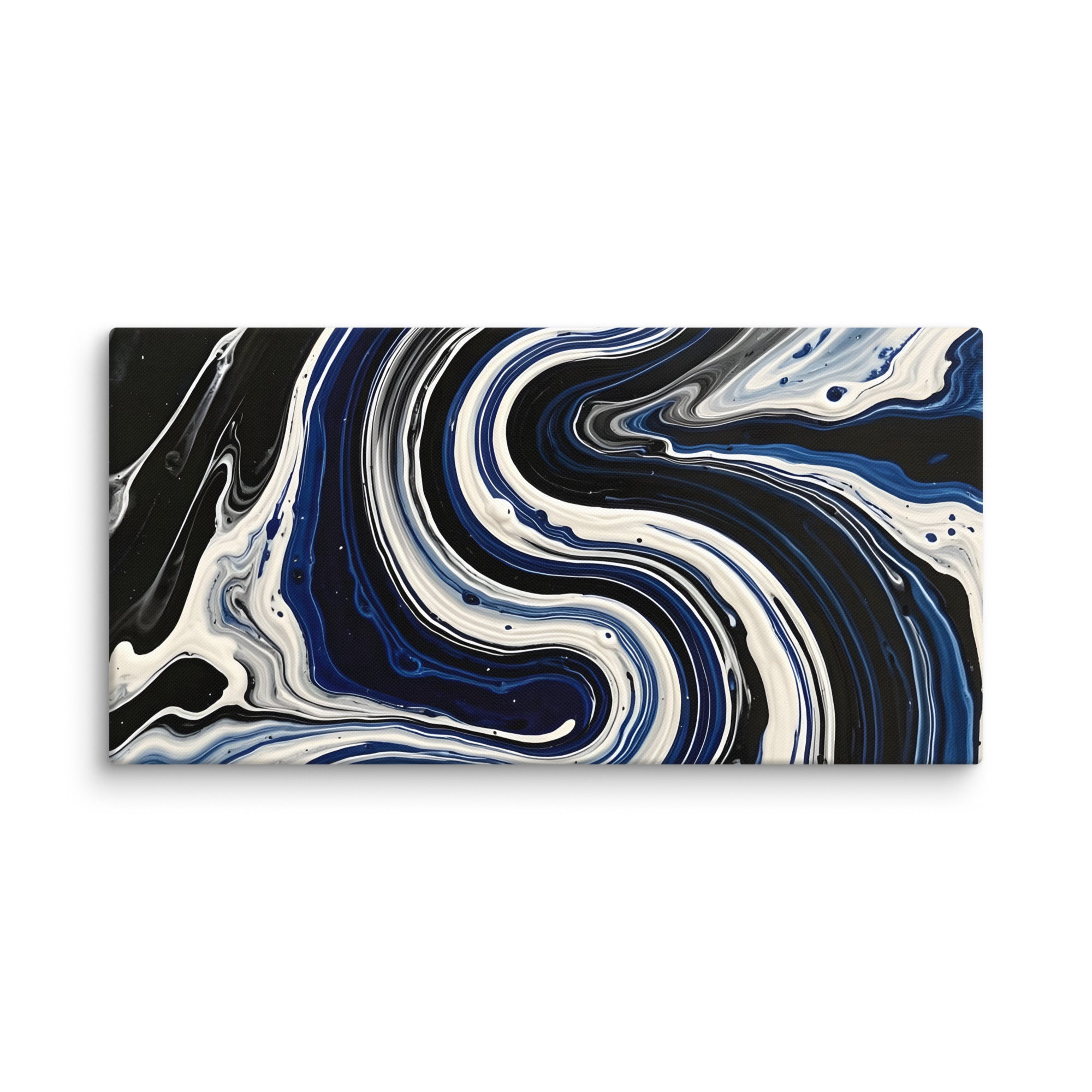 Midnight Surge canvas print, wall display view in 12 x 12 inch universal size