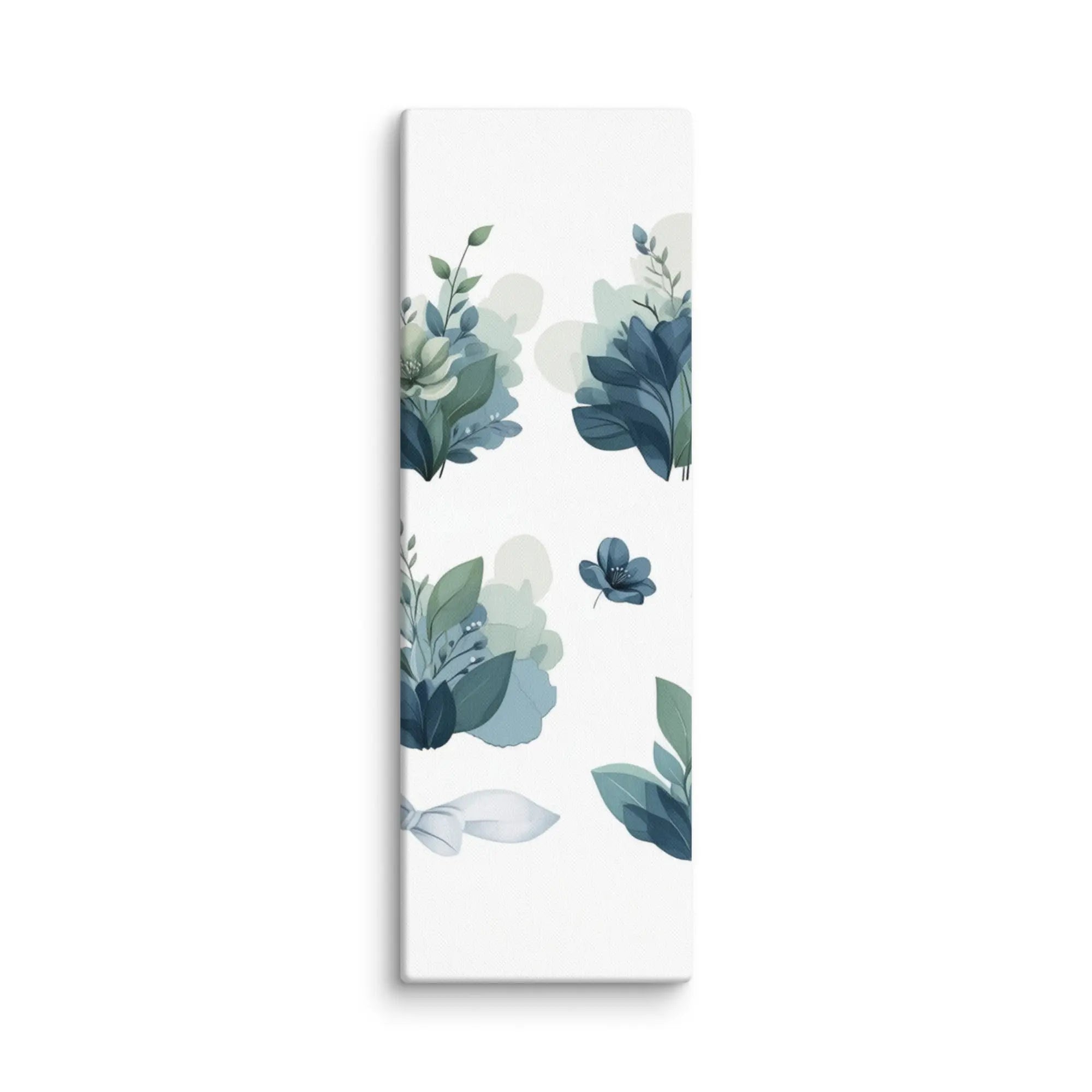 Canvas Aurore Azure Floral Wall Art premium quality wall art, timeless design many large sizes to chose from. ready to hang
