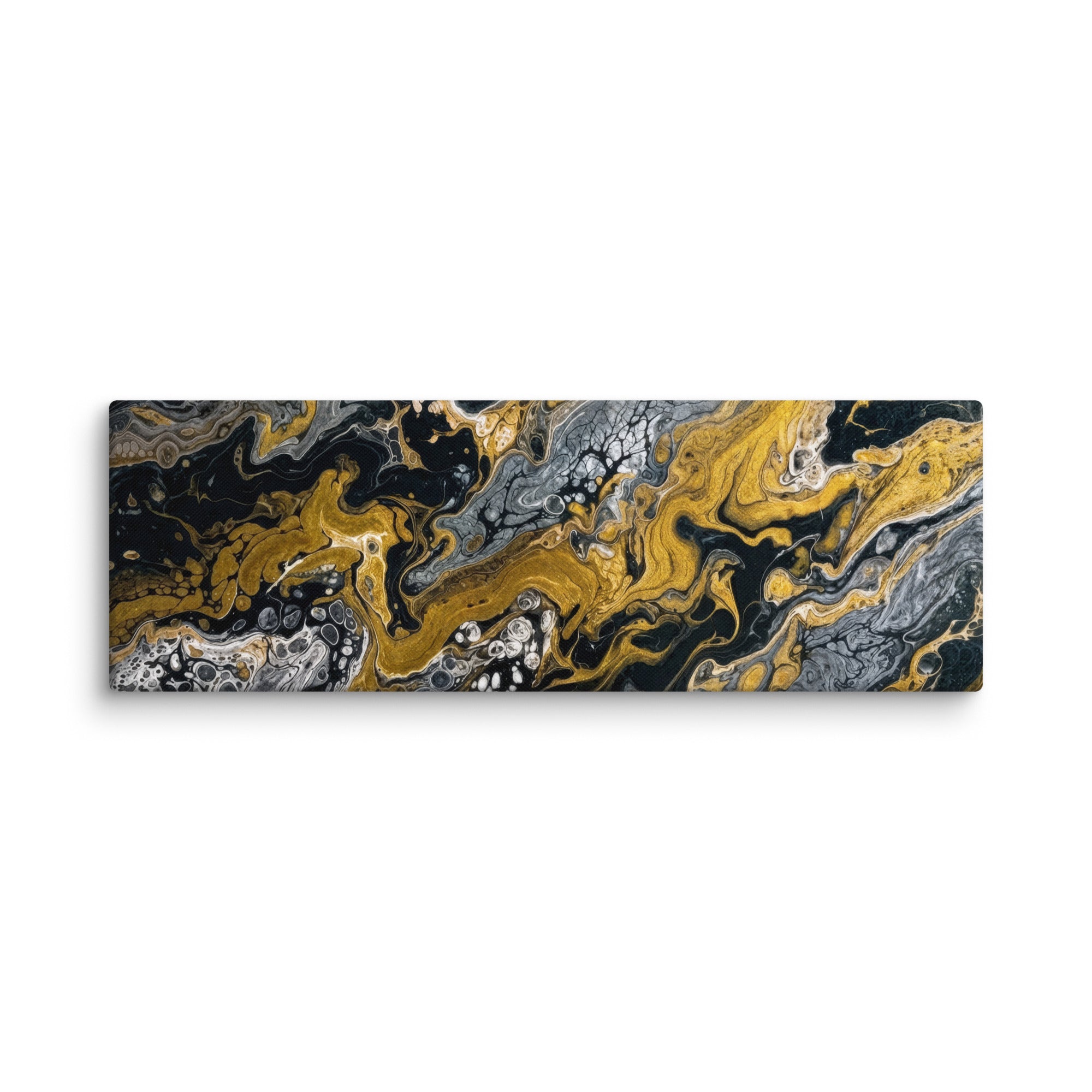 Aurum canvas print, wall display view in 20 x 40 inch statement piece