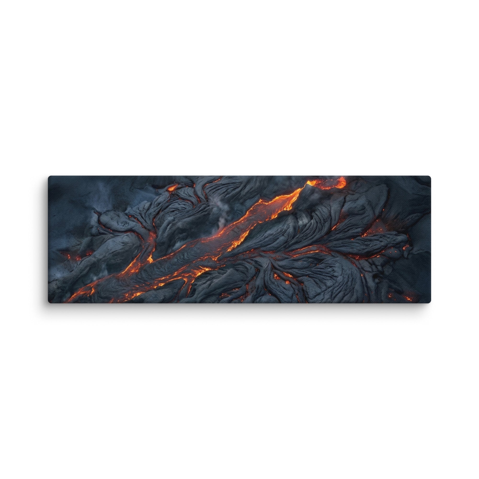 Molten canvas print, wall display view in 20 x 28 inch large size