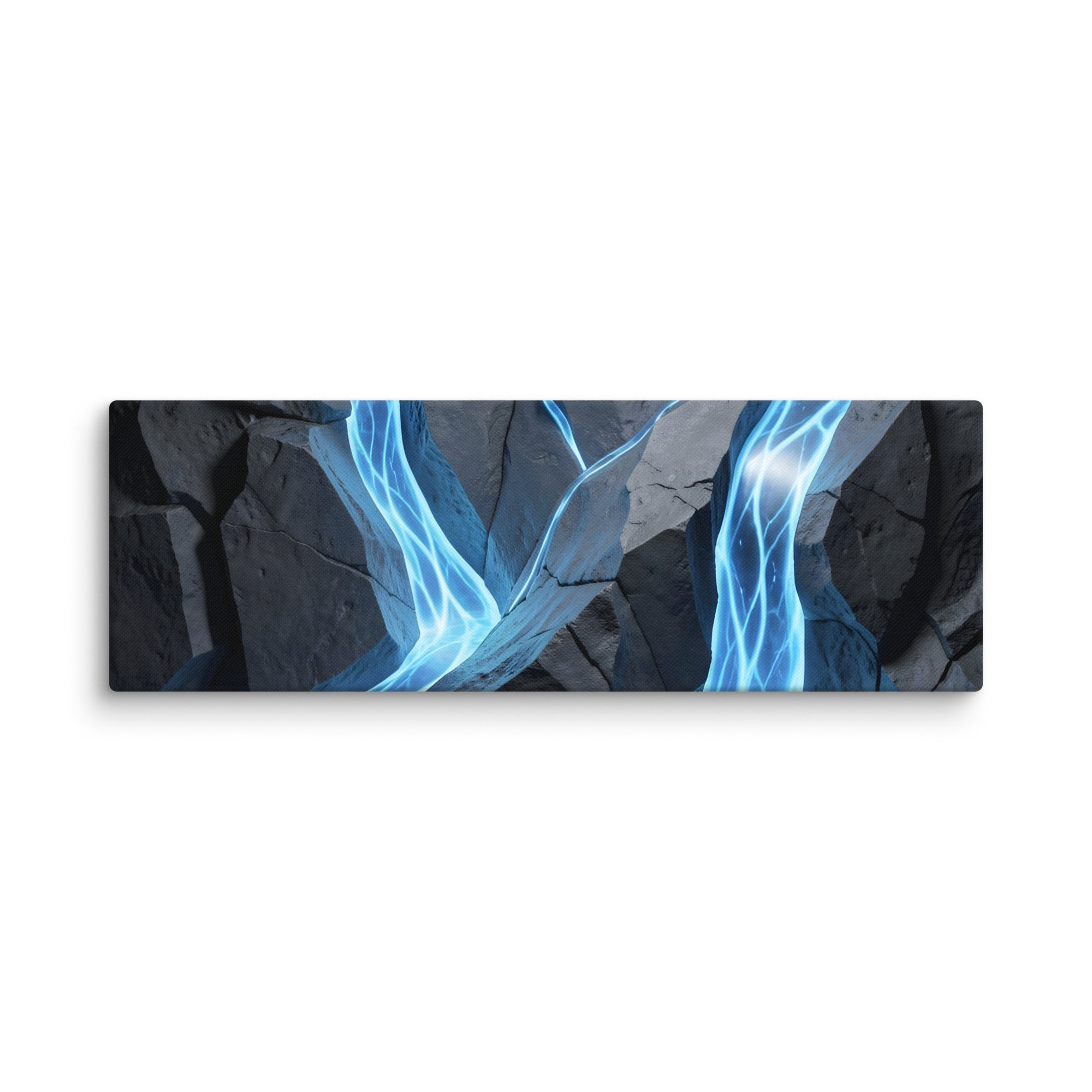 Tephra canvas print shown in wall display view in 16 x 24 inch universal size