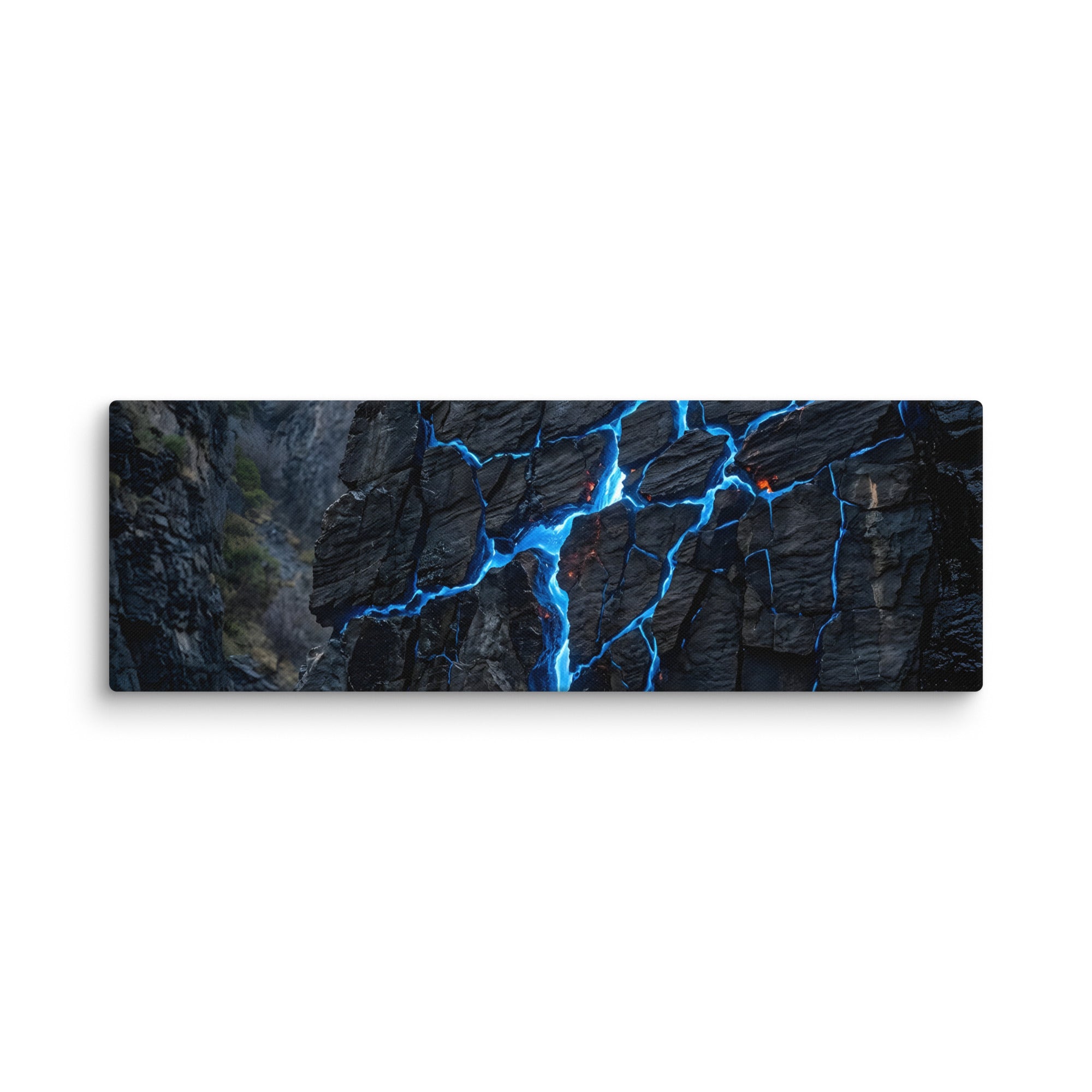 Xenolith canvas print shown in wall display view in 16 x 24 inch universal size
