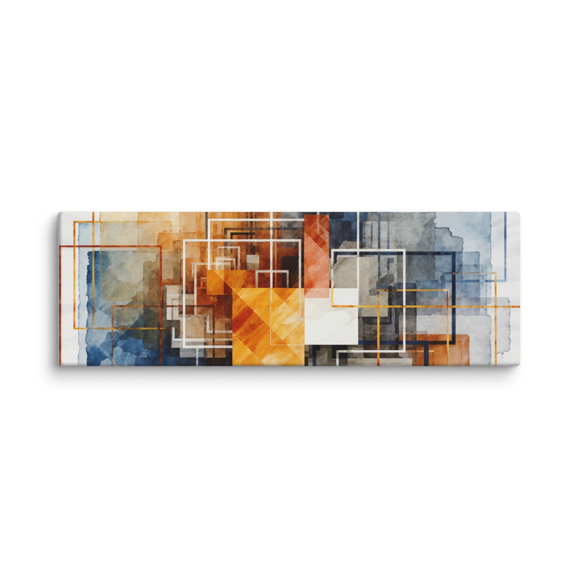 Reticle canvas print shown in wall display view in 12 x 18 inch universal size