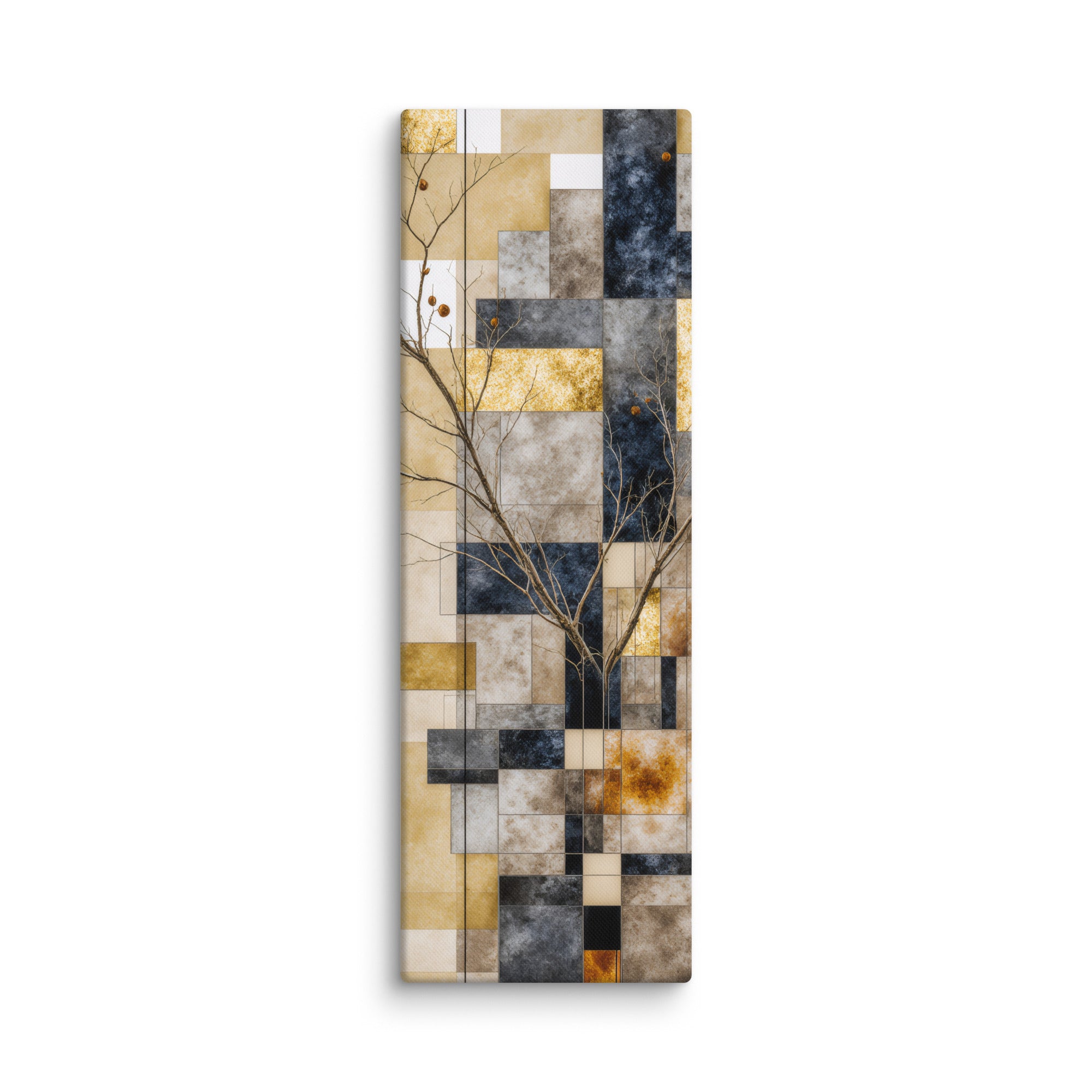 Solari canvas print shown in wall display view in 12 x 18 inch universal size