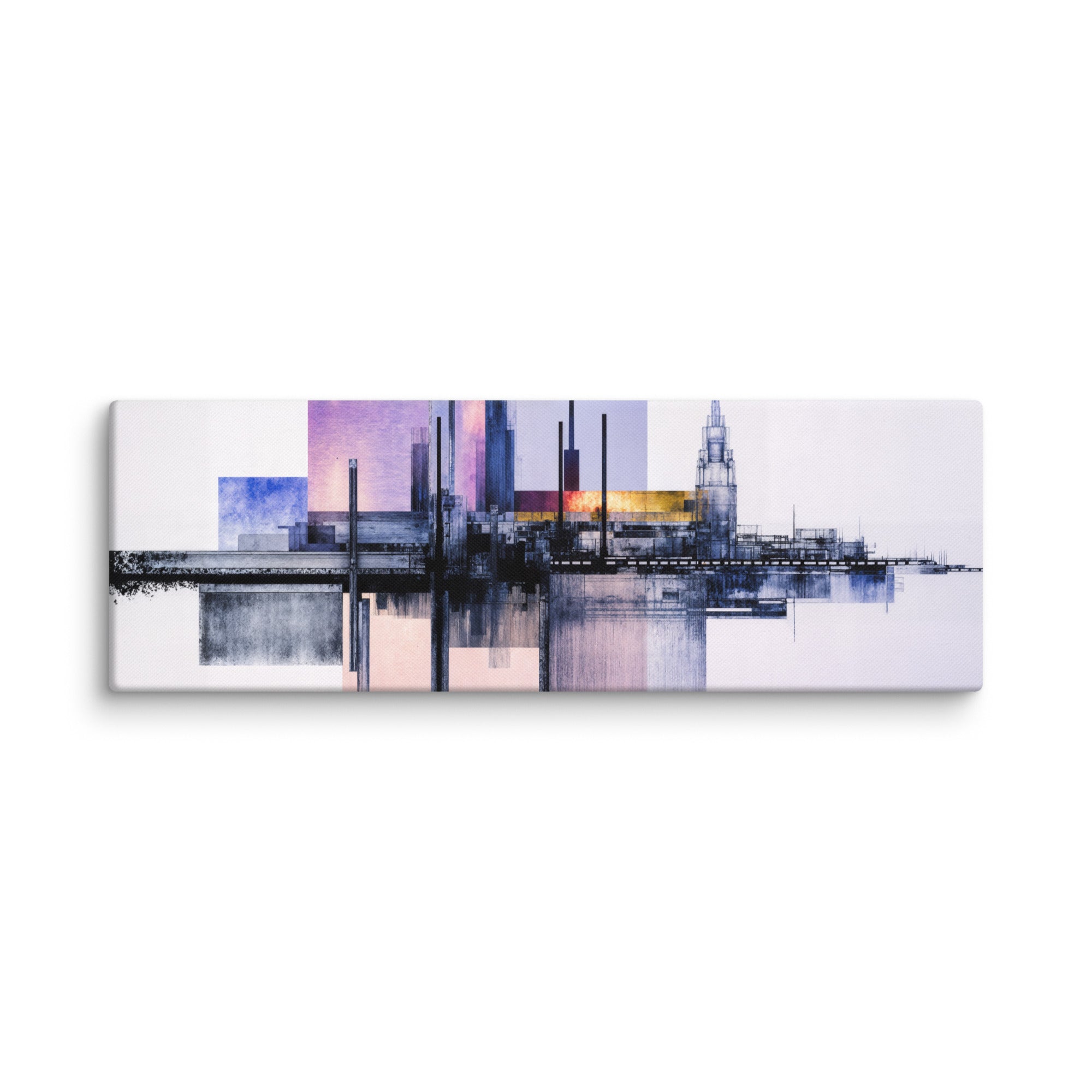 Escapes canvas print shown in wall display view in 12 x 18 inch universal size