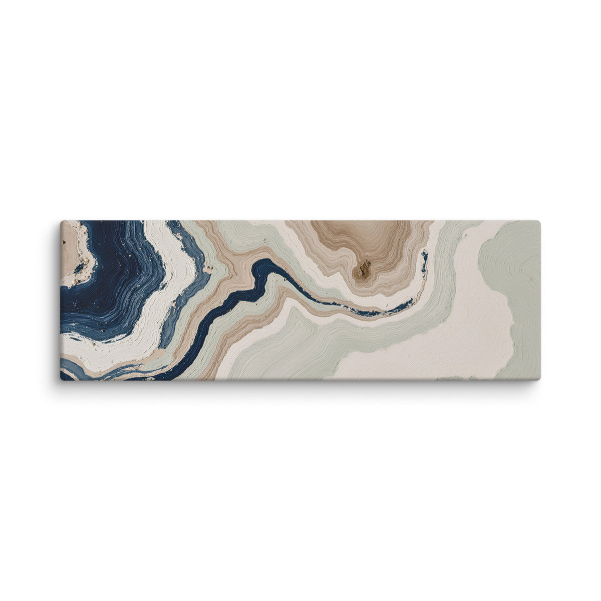 Terrace canvas artwork with stepped stone-like shelves and warm mineral gradients, shown on white.