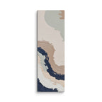 Loess shard canvas artwork with warm ochre, taupe and sandstone-like textures, shown on white.