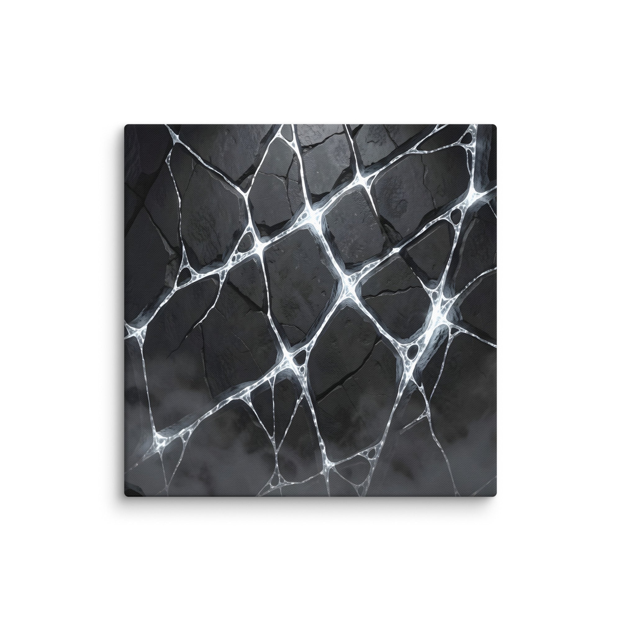 Pumice canvas print shown in wall display view in 16 x 24 inch universal size