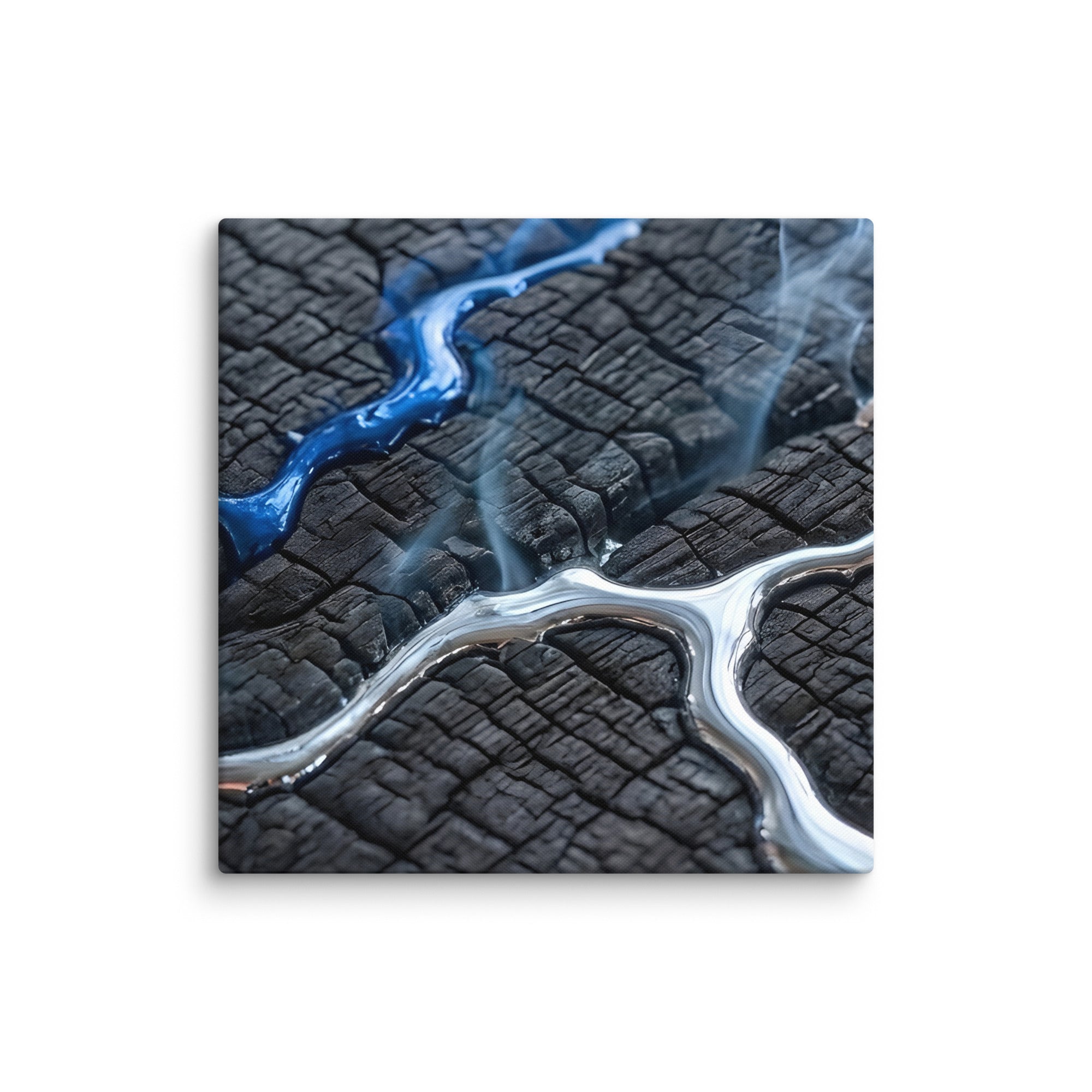 Rhyolite canvas print shown in wall display view in 16 x 24 inch universal size