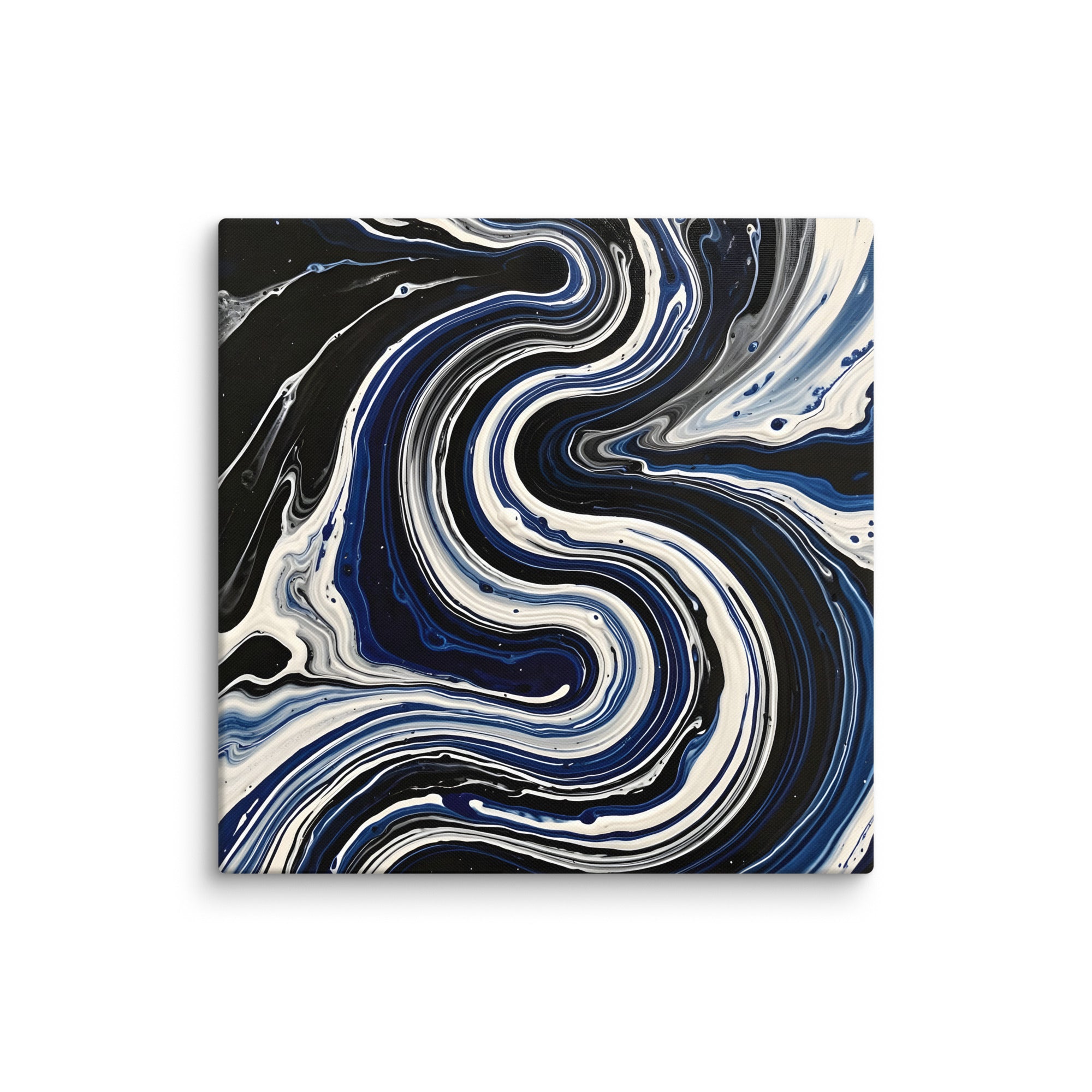 Midnight Surge canvas print shown in wall display view in 12 x 18 inch universal size