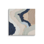 Marl canvas artwork with pale stone and soft clay tones with subtle visual texture, shown on white.