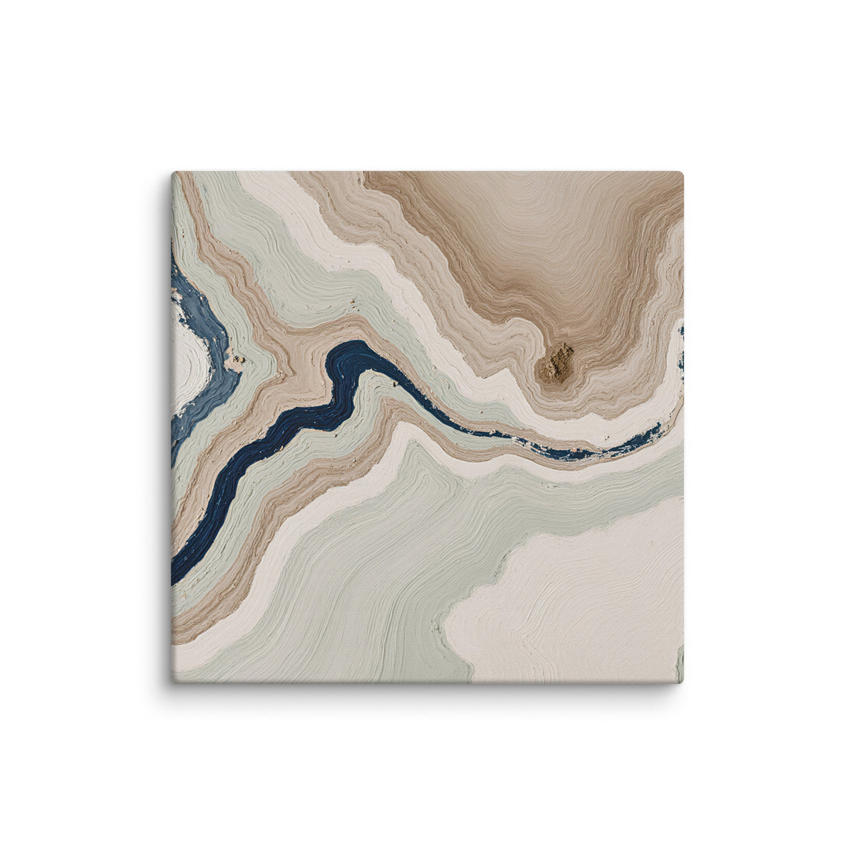 Terrace canvas artwork with stepped stone-like shelves and warm mineral gradients, shown on white.
