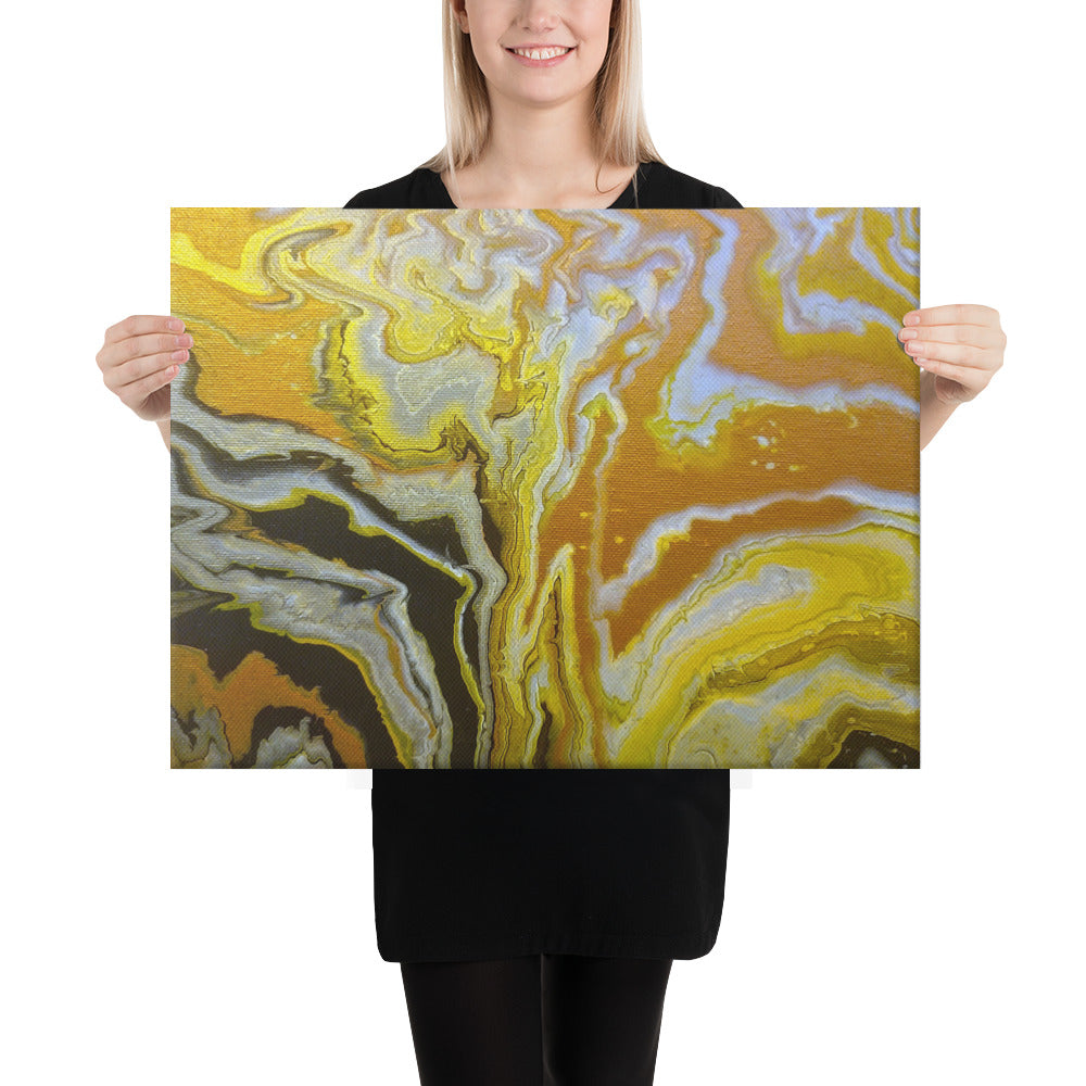 Golden Surge canvas print wall display image in 16 x 24 inch universal size