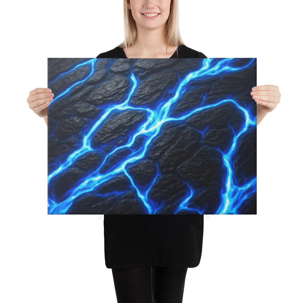 Fissure canvas print, product view in 16 x 16 inch universal size