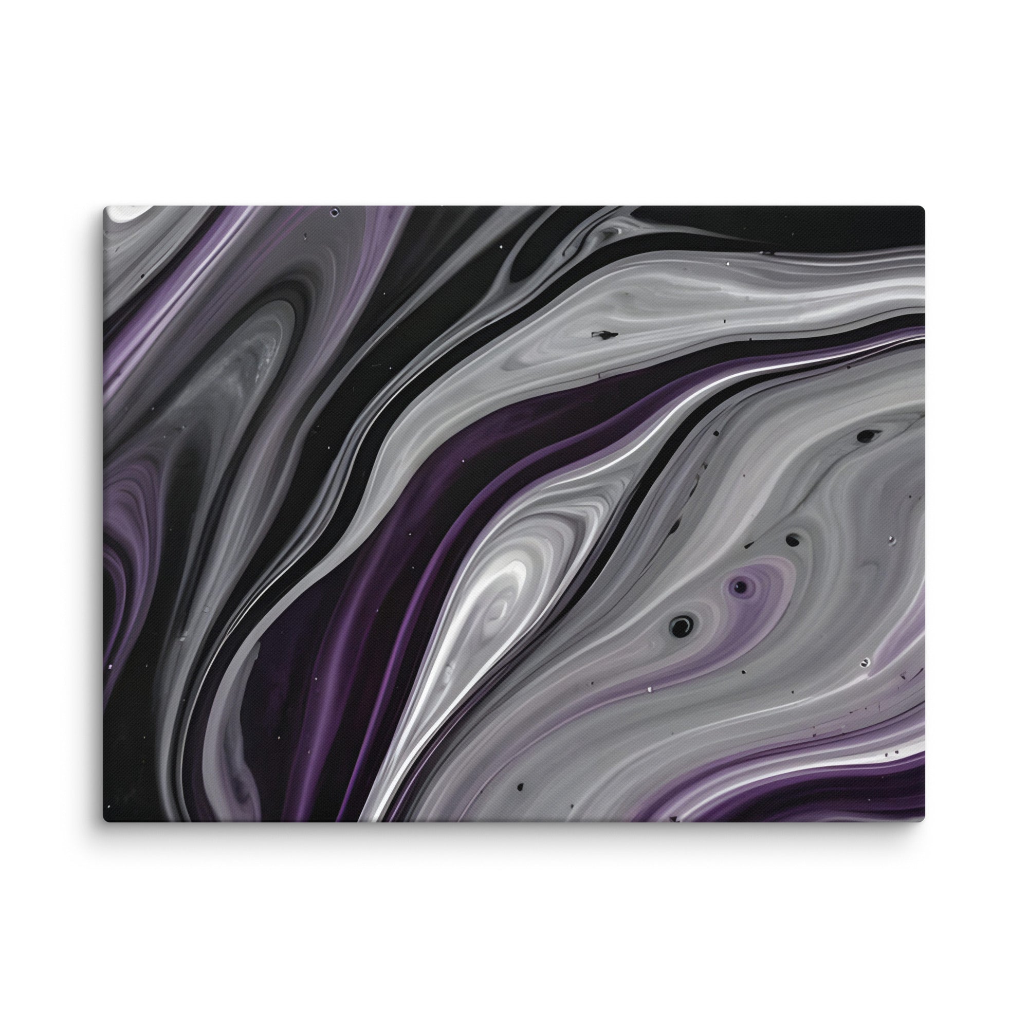 Amethyst Flow canvas print product mockup in 40 x 55 inch statement piece