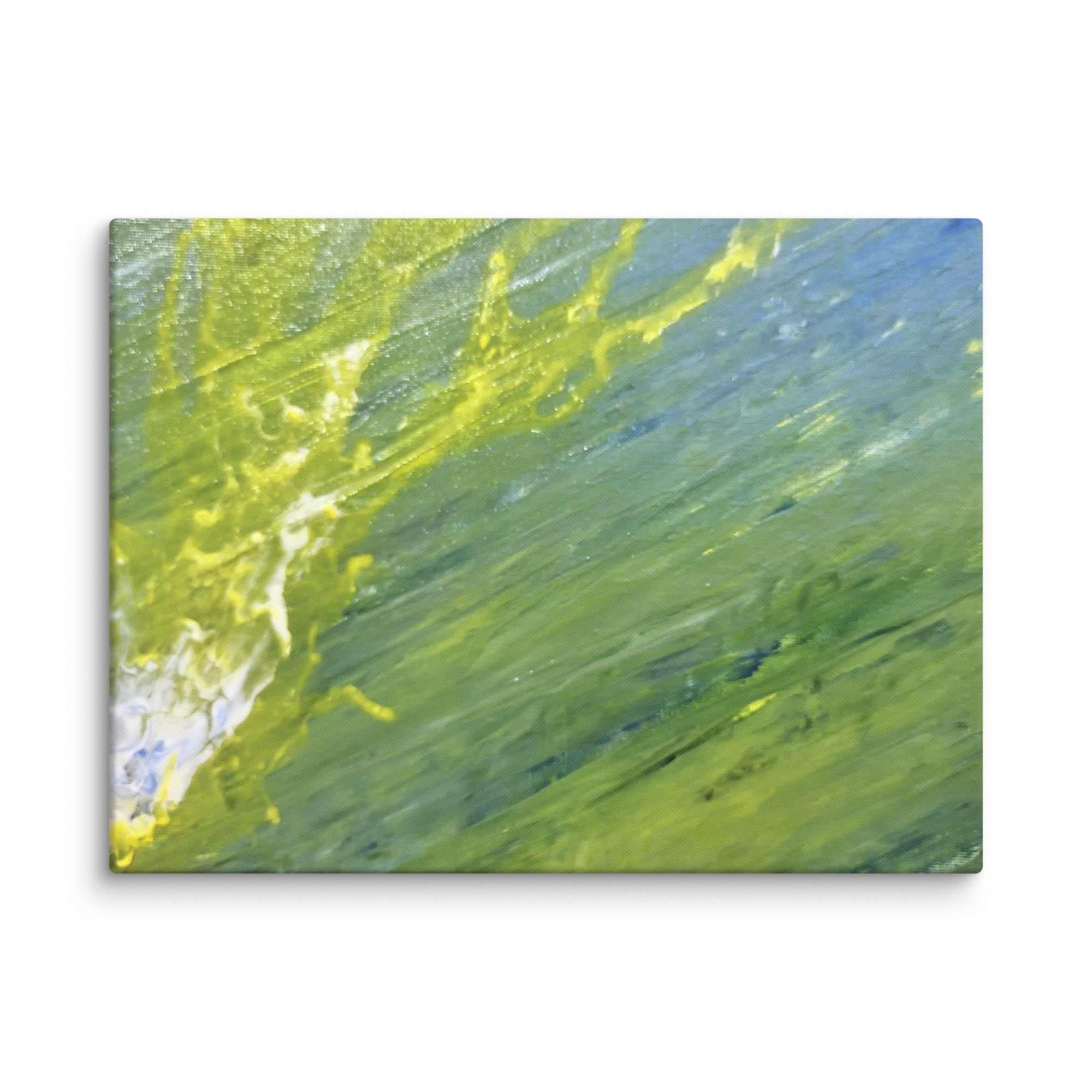 Charged Waters wall art product image as a canvas print in 40 x 55 inch statement piece