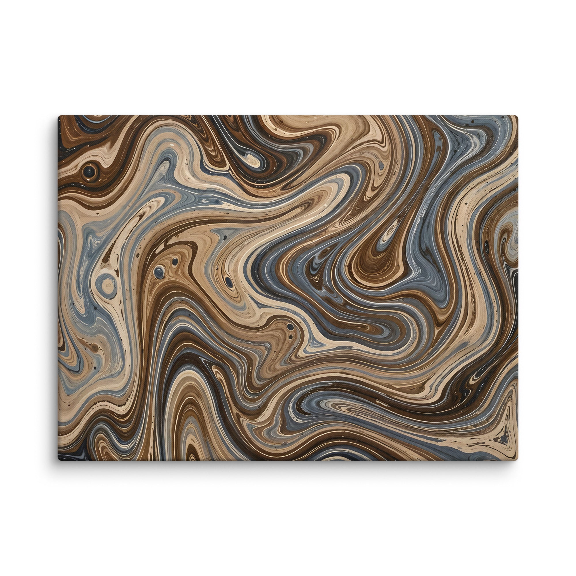 Café Mocha canvas print with product details shown in 37 x 37 inch statement piece