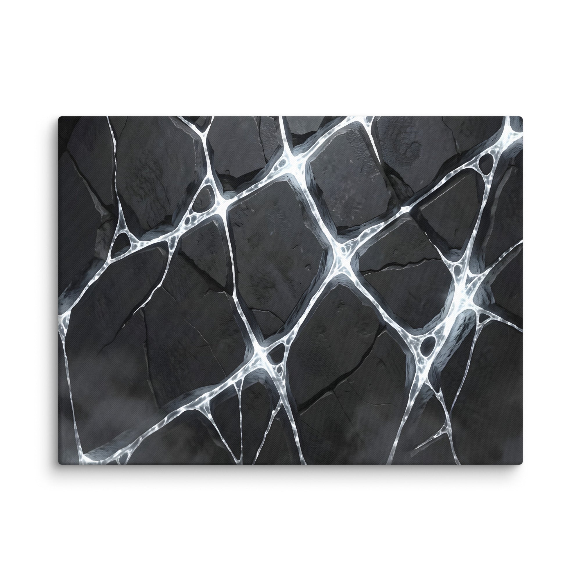 Pumice canvas print, wall display view in 40 x 55 inch statement piece