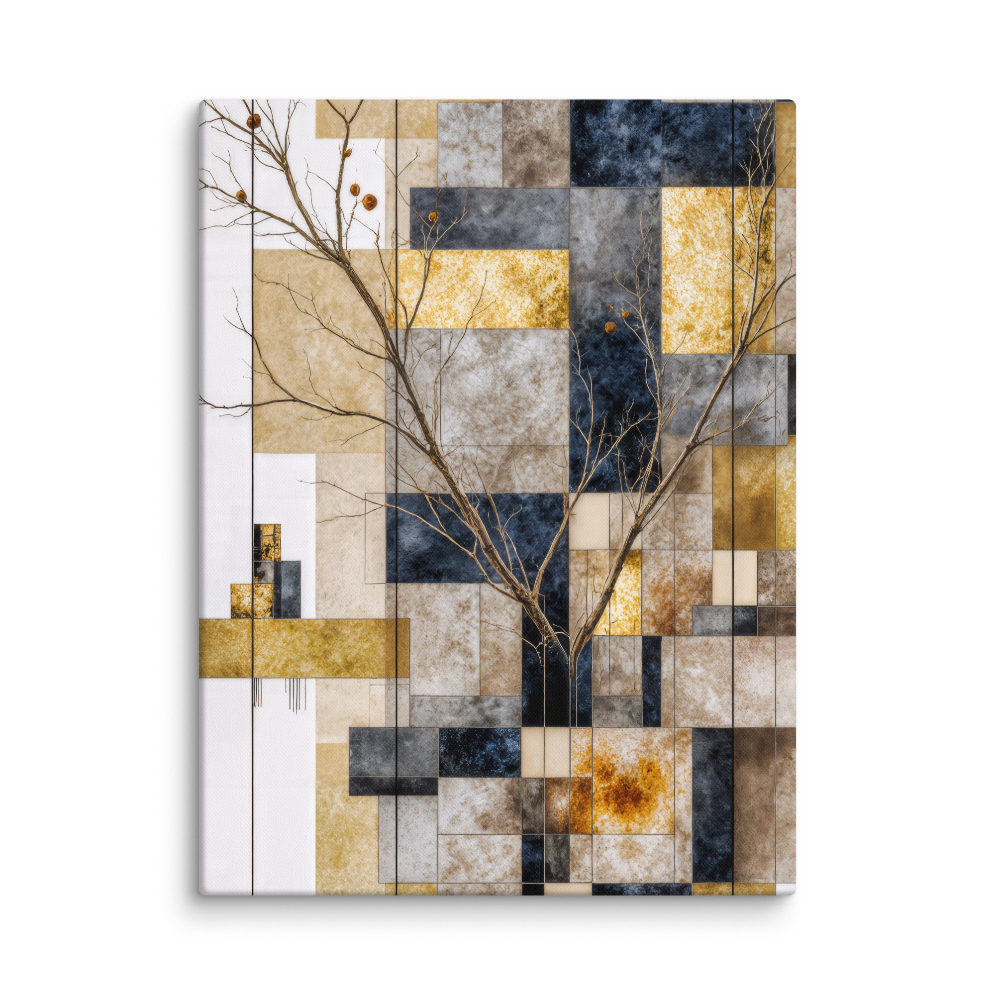 Aurelius canvas print with product details shown in 37 x 37 inch statement piece