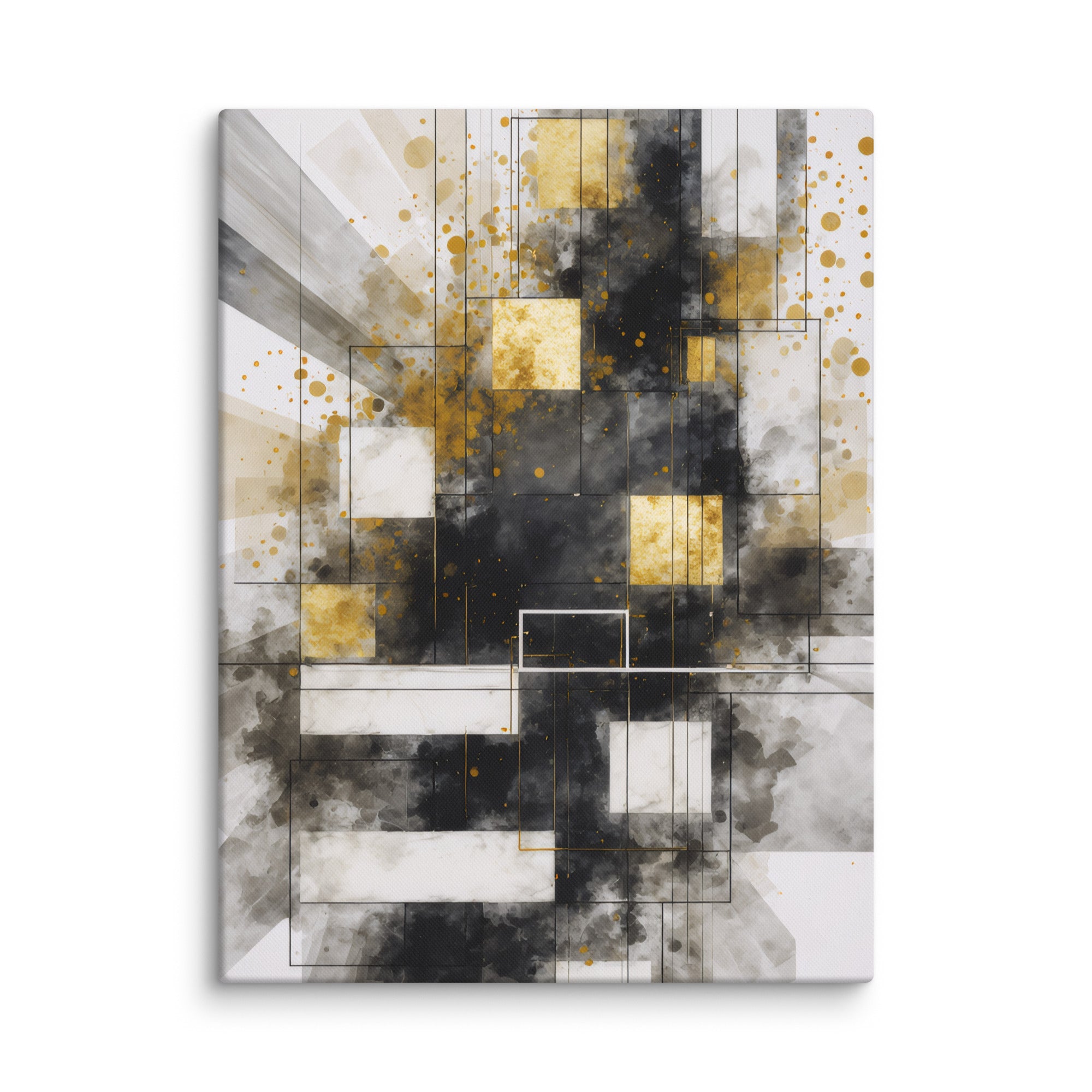 Oriana canvas print product mockup in 40 x 55 inch statement piece