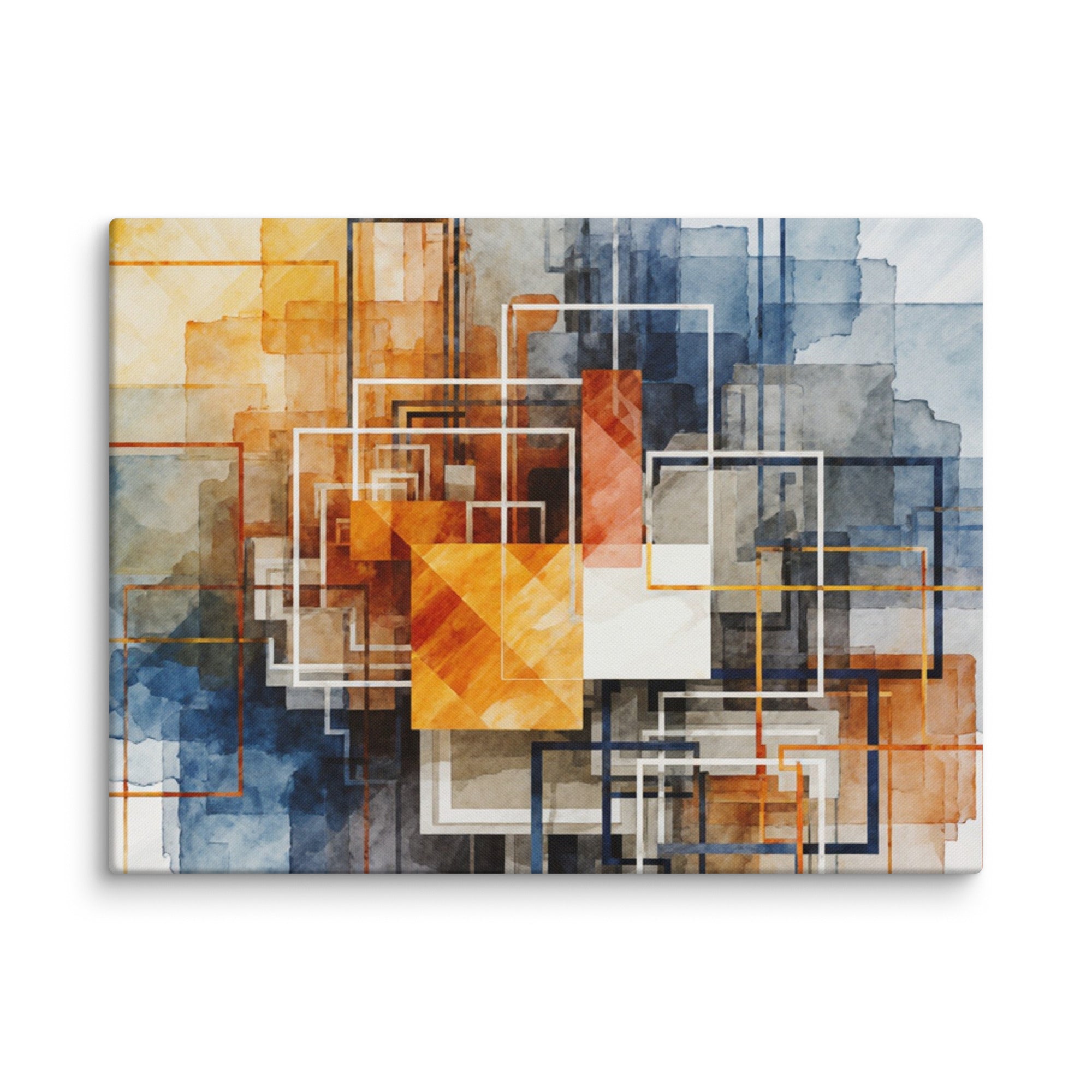 Reticle canvas print product mockup in 40 x 55 inch statement piece