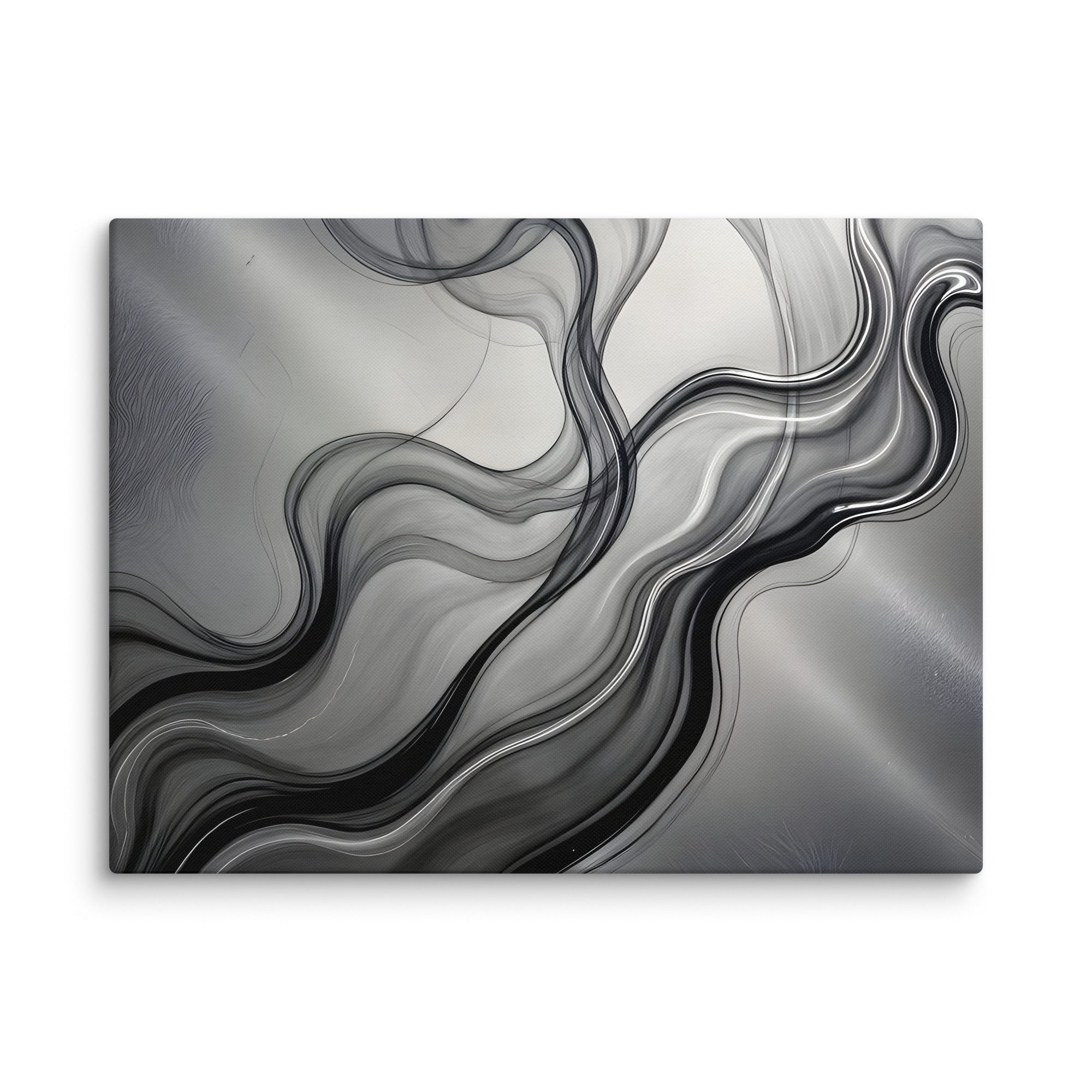 Smoke canvas print product view in 40 x 60 inch statement piece