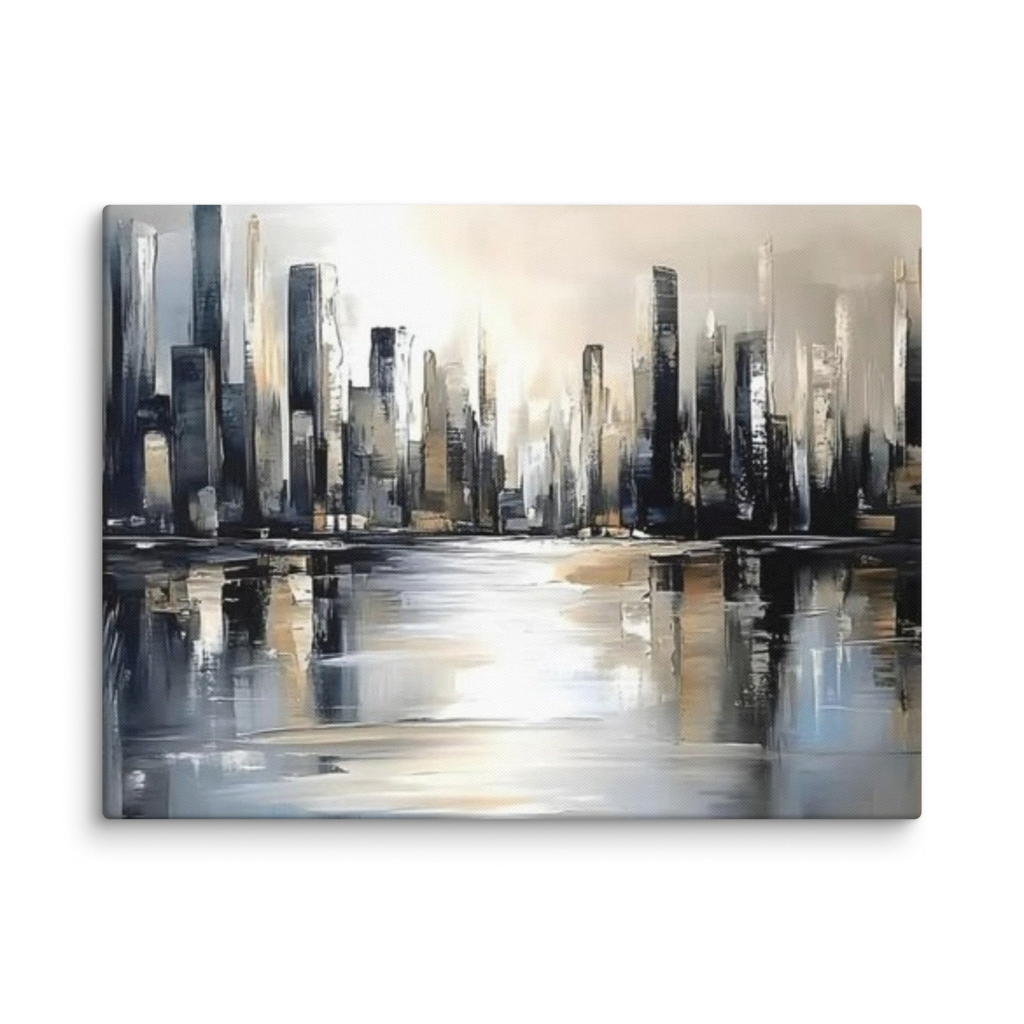 Sharps canvas print product mockup in 40 x 55 inch statement piece