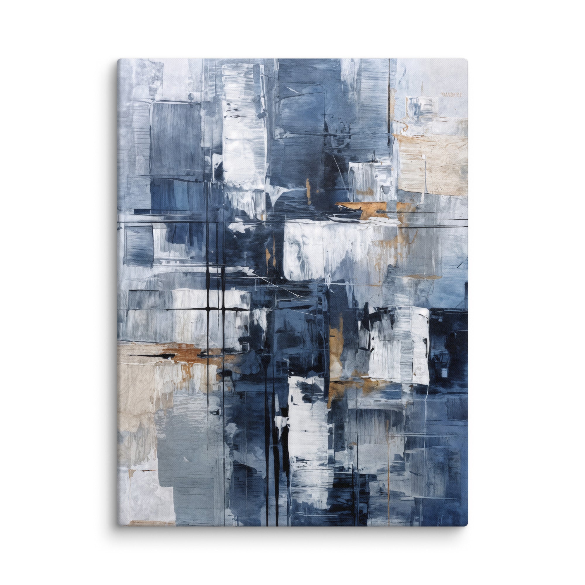 Push canvas print product mockup in 40 x 55 inch statement piece