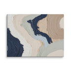 Marl canvas artwork with pale stone and soft clay tones with subtle visual texture, shown on white.