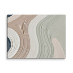Talus canvas artwork with angular rock-like forms and deep charcoal contrasts, shown on white.