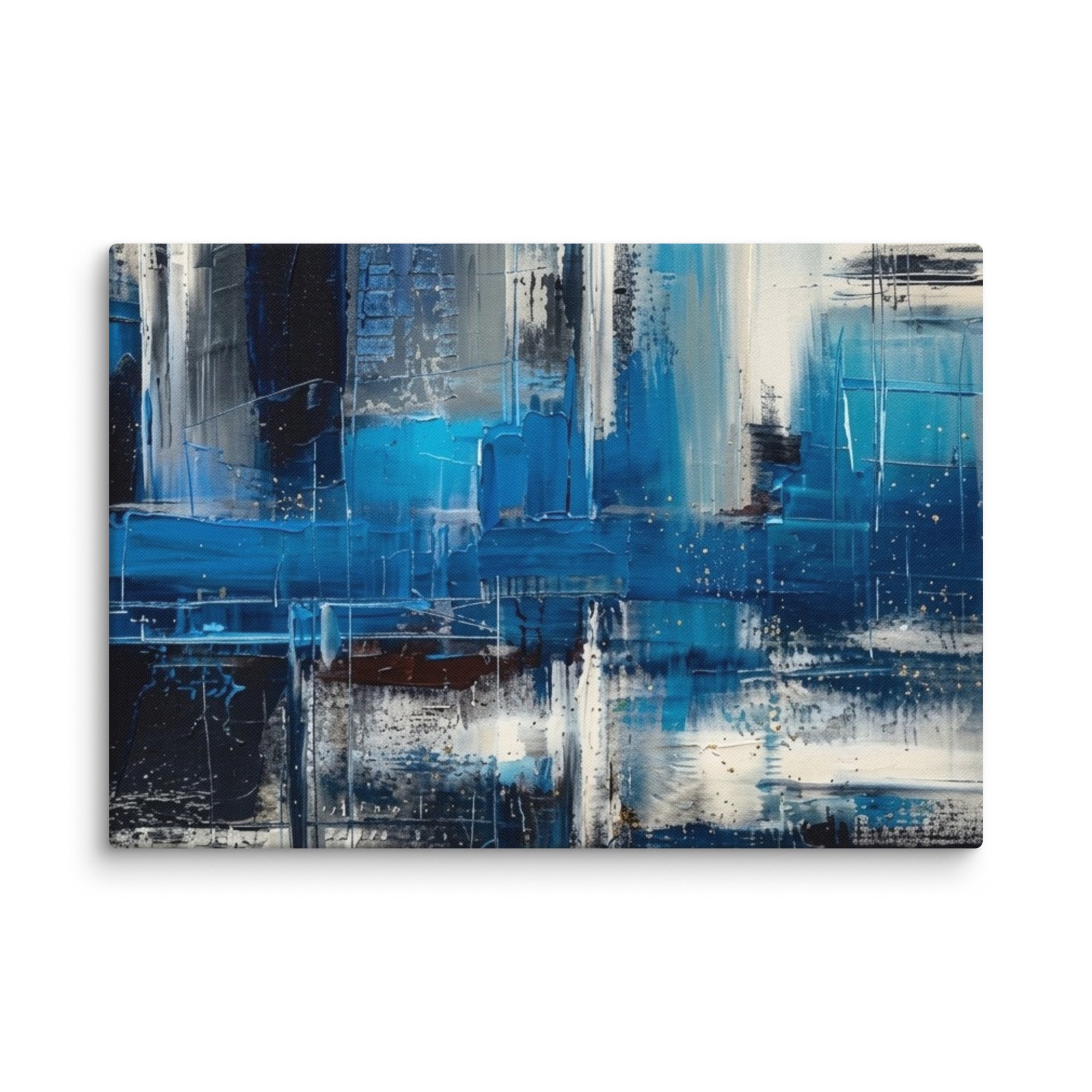 Isle canvas print shown in wall display view in 16 x 32 inch large size