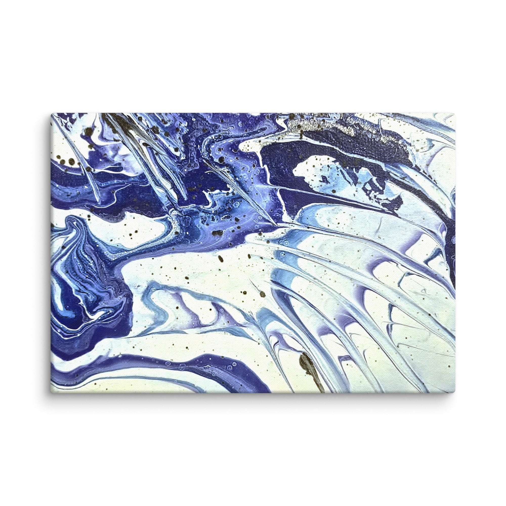 Cobalt canvas print product image in 16 x 20 inch universal size