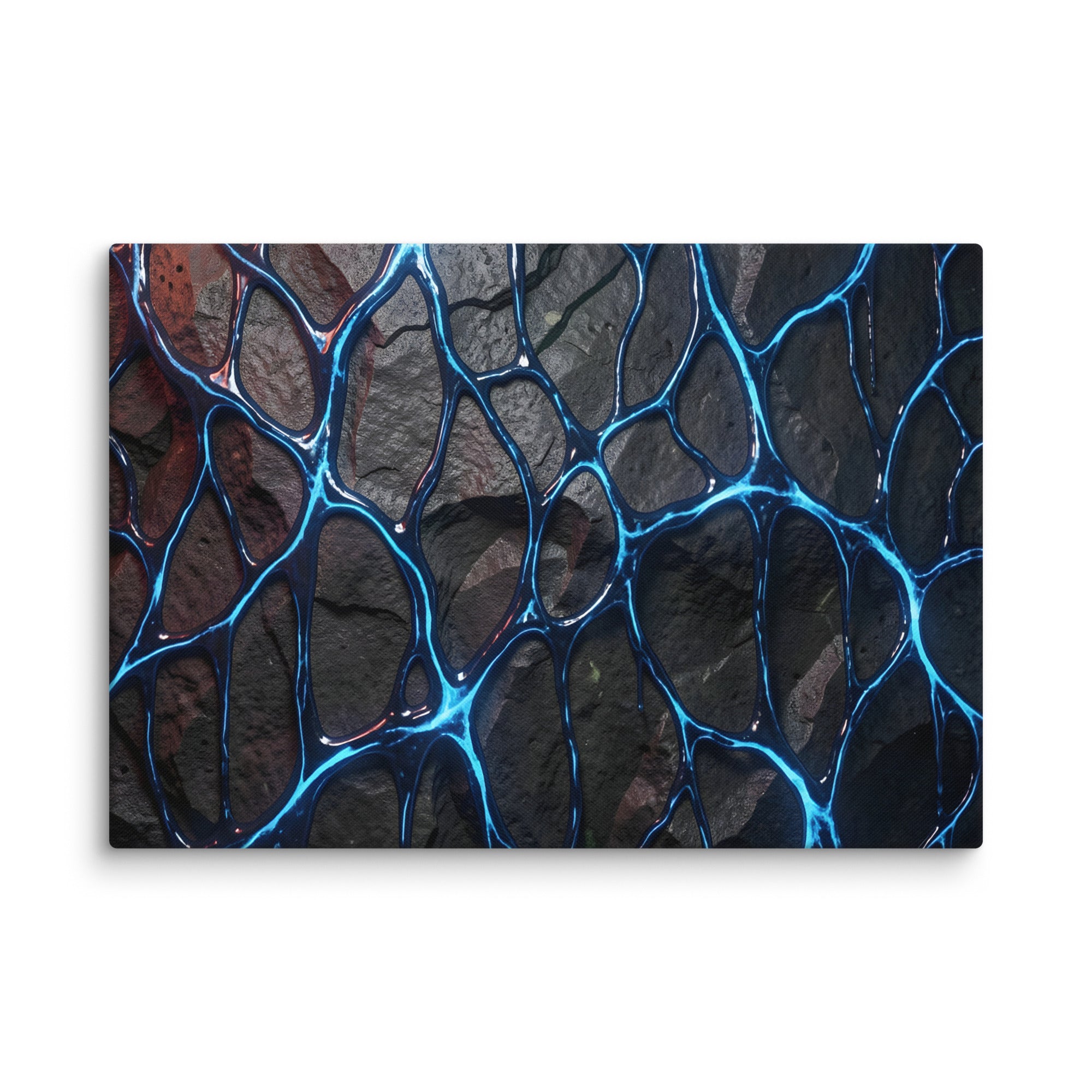 Magmatic canvas print shown in wall display view in 16 x 24 inch universal size