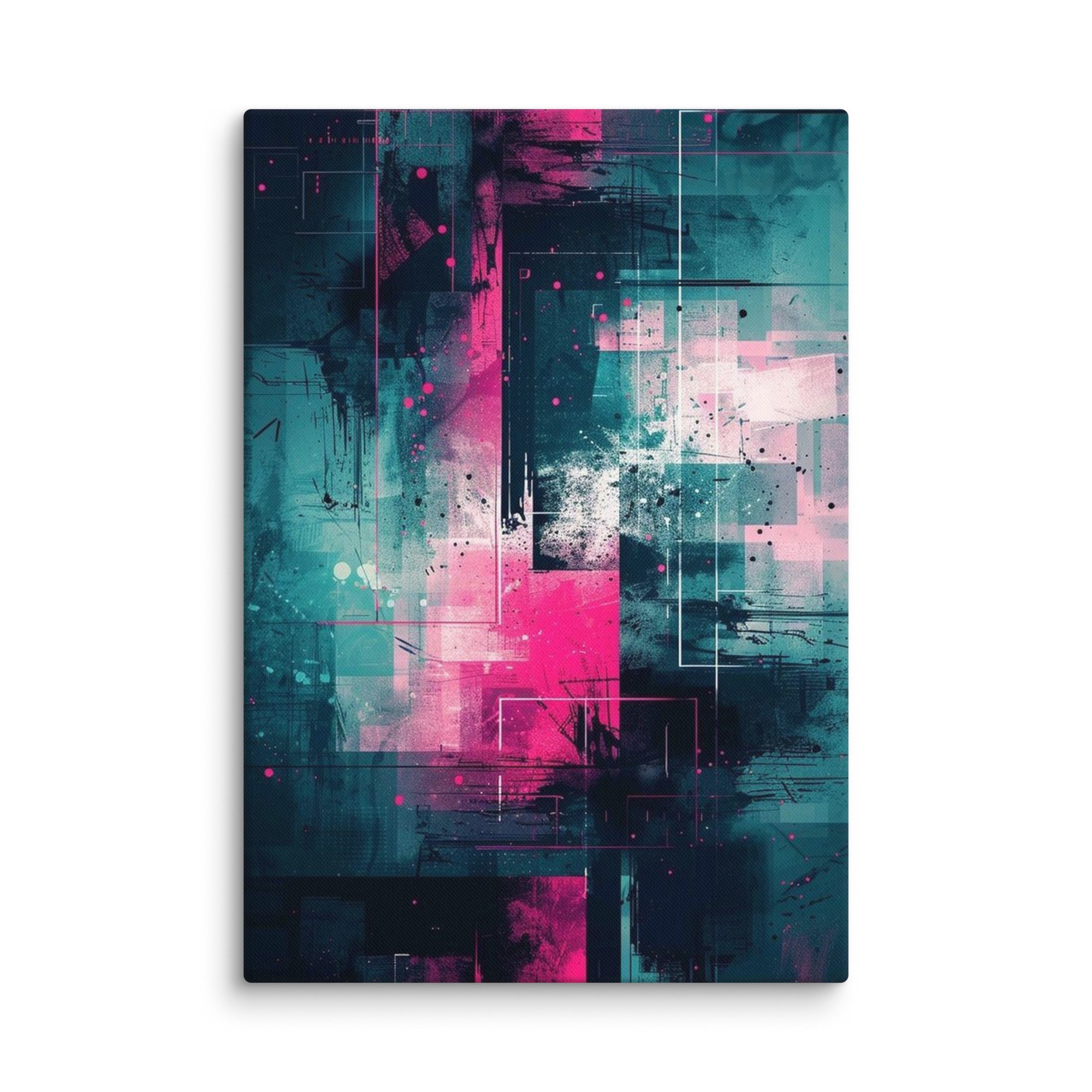 Neona canvas print front-facing product image in 12 x 36 inch large size