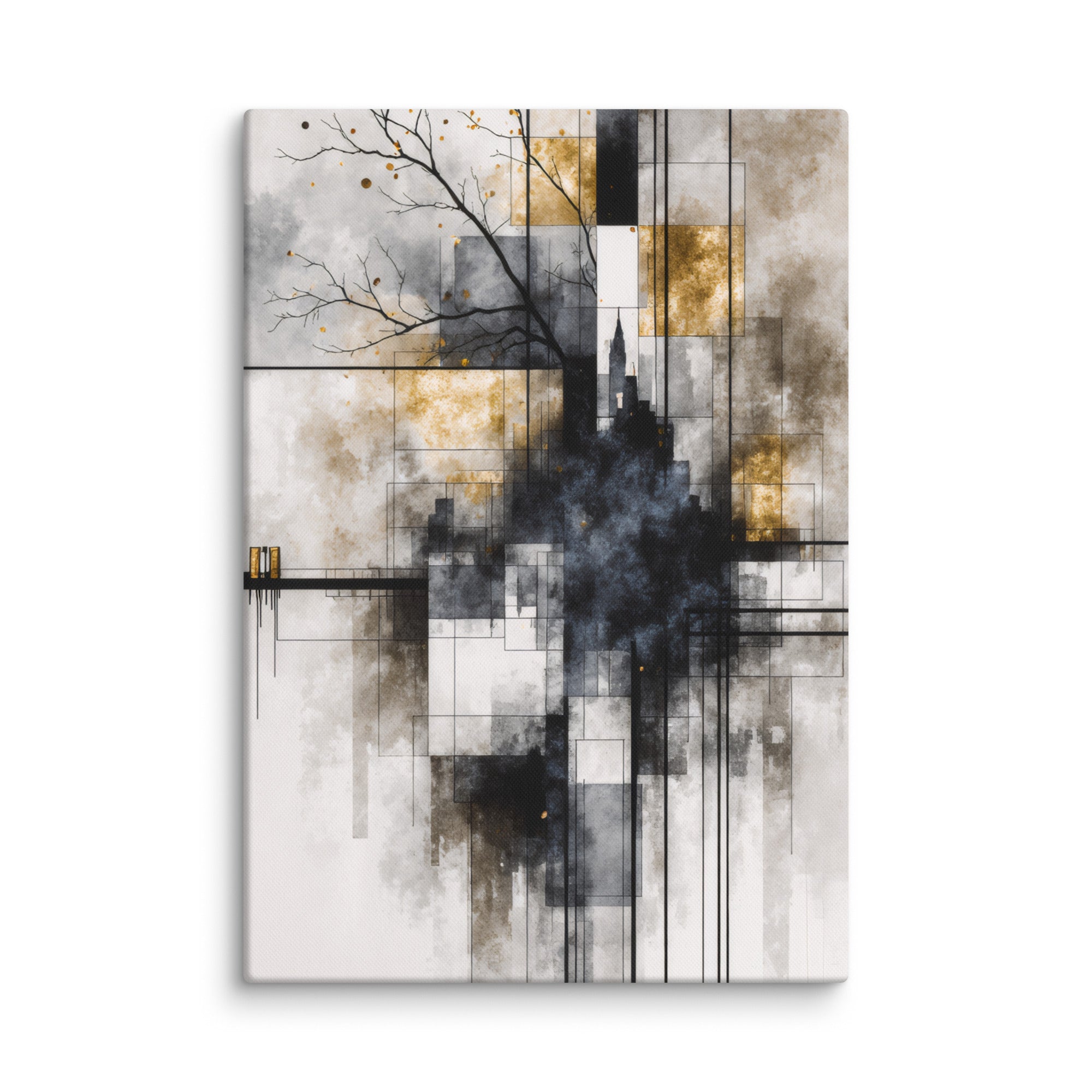 Brasier canvas print shown in wall display view in 6 x 6 inch universal size