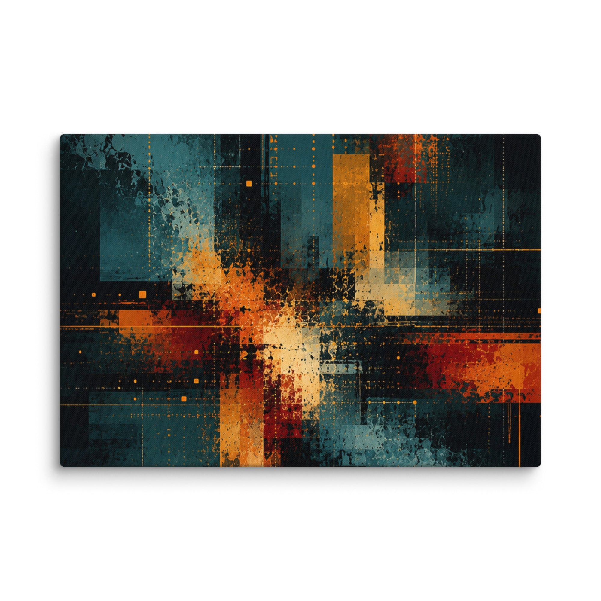 Axion wall art product image as a canvas print in 12 x 24 inch universal size
