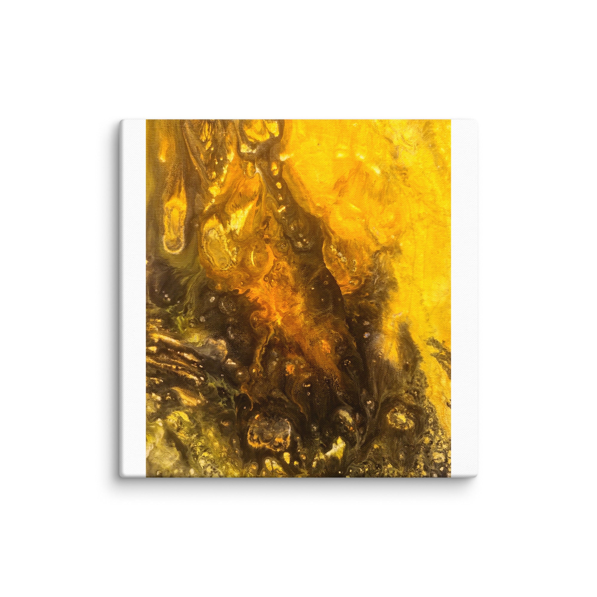 Flame wall art product image as a canvas print in 16 x 32 inch large size