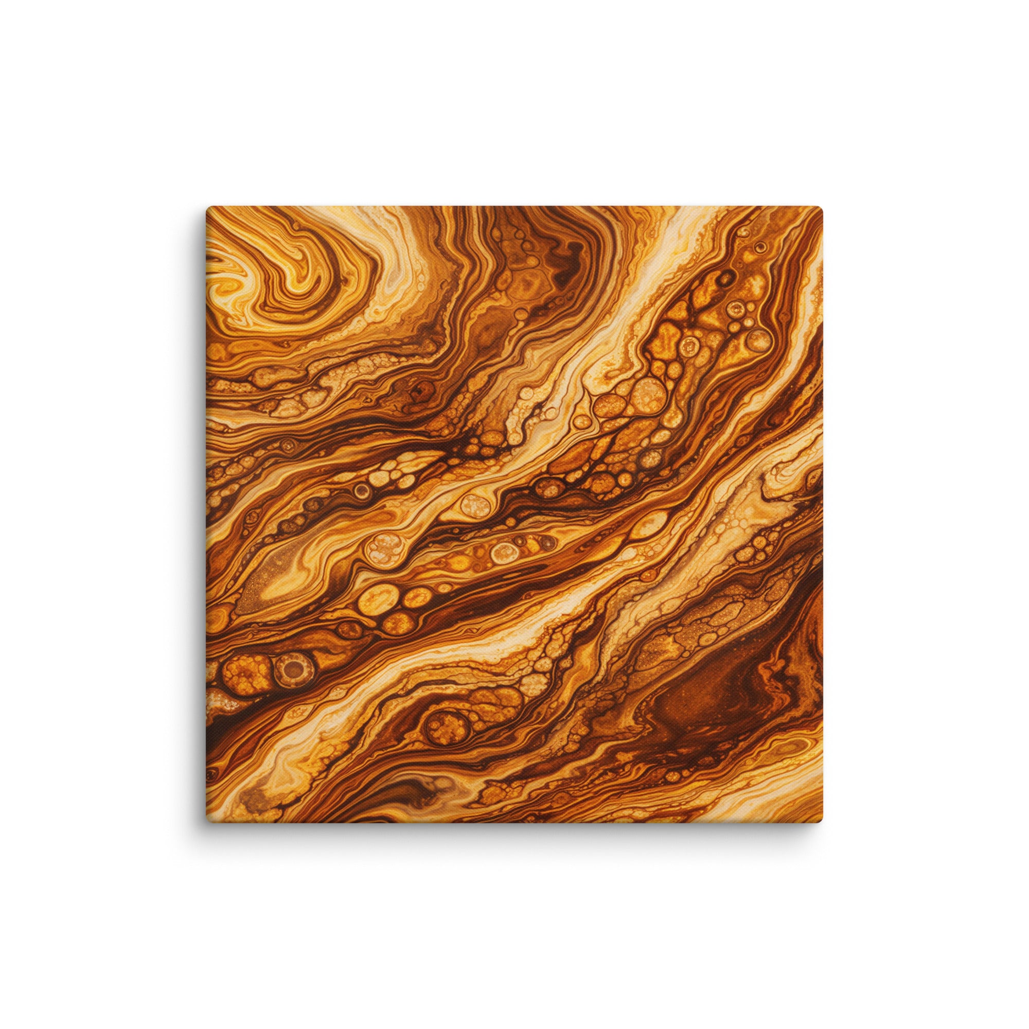 Molten Cells wall art product image as a canvas print in 16 x 32 inch large size