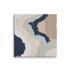Marl canvas artwork with pale stone and soft clay tones with subtle visual texture, shown on white.