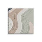 Talus canvas artwork with angular rock-like forms and deep charcoal contrasts, shown on white.