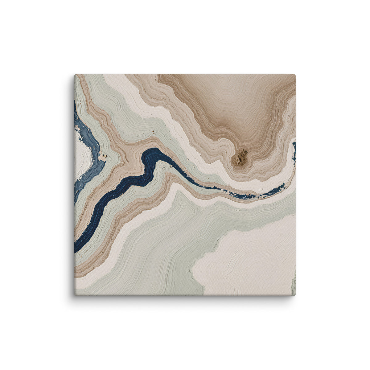 Terrace canvas artwork with stepped stone-like shelves and warm mineral gradients, shown on white.