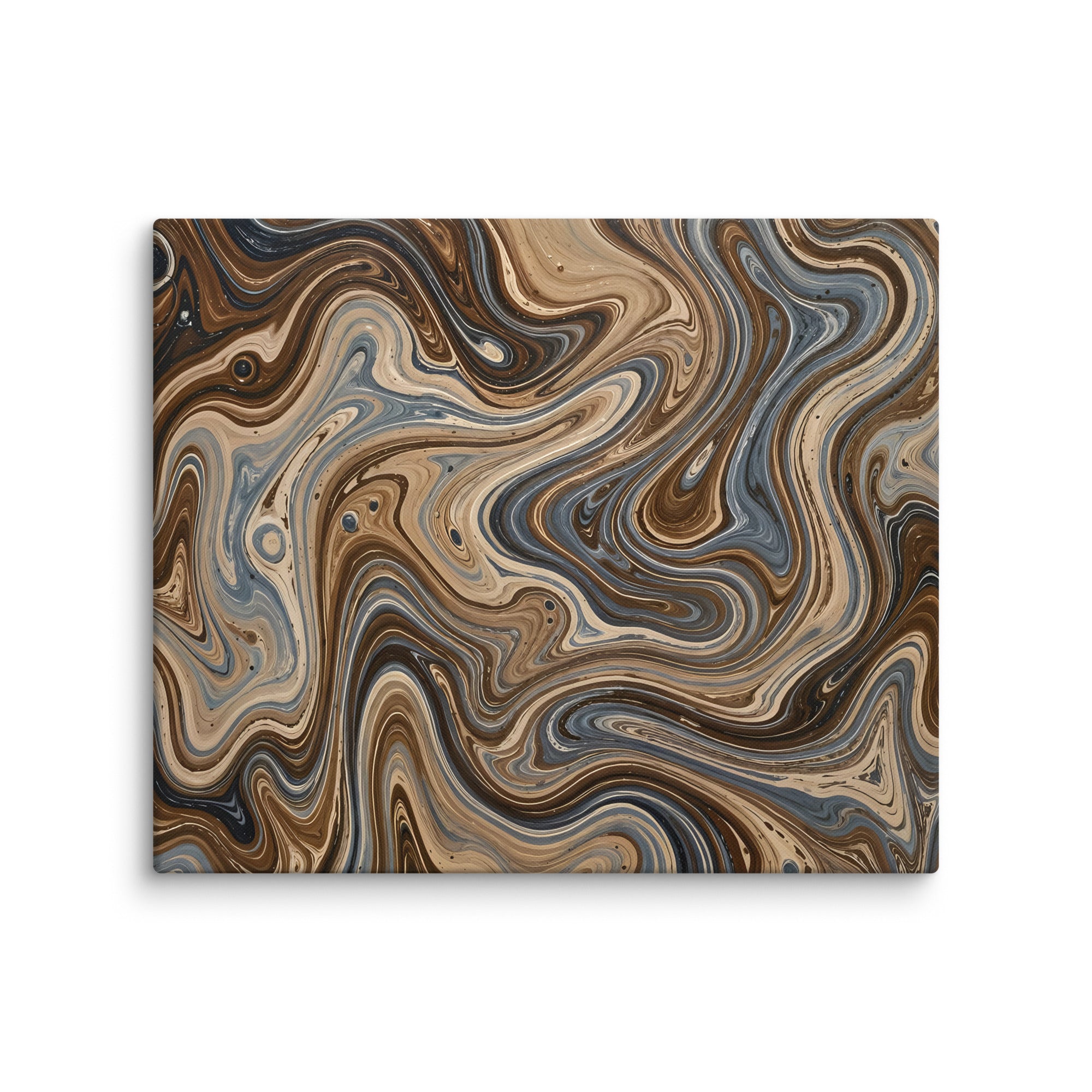 Café Mocha wall art product image as a canvas print in 16 x 32 inch large size