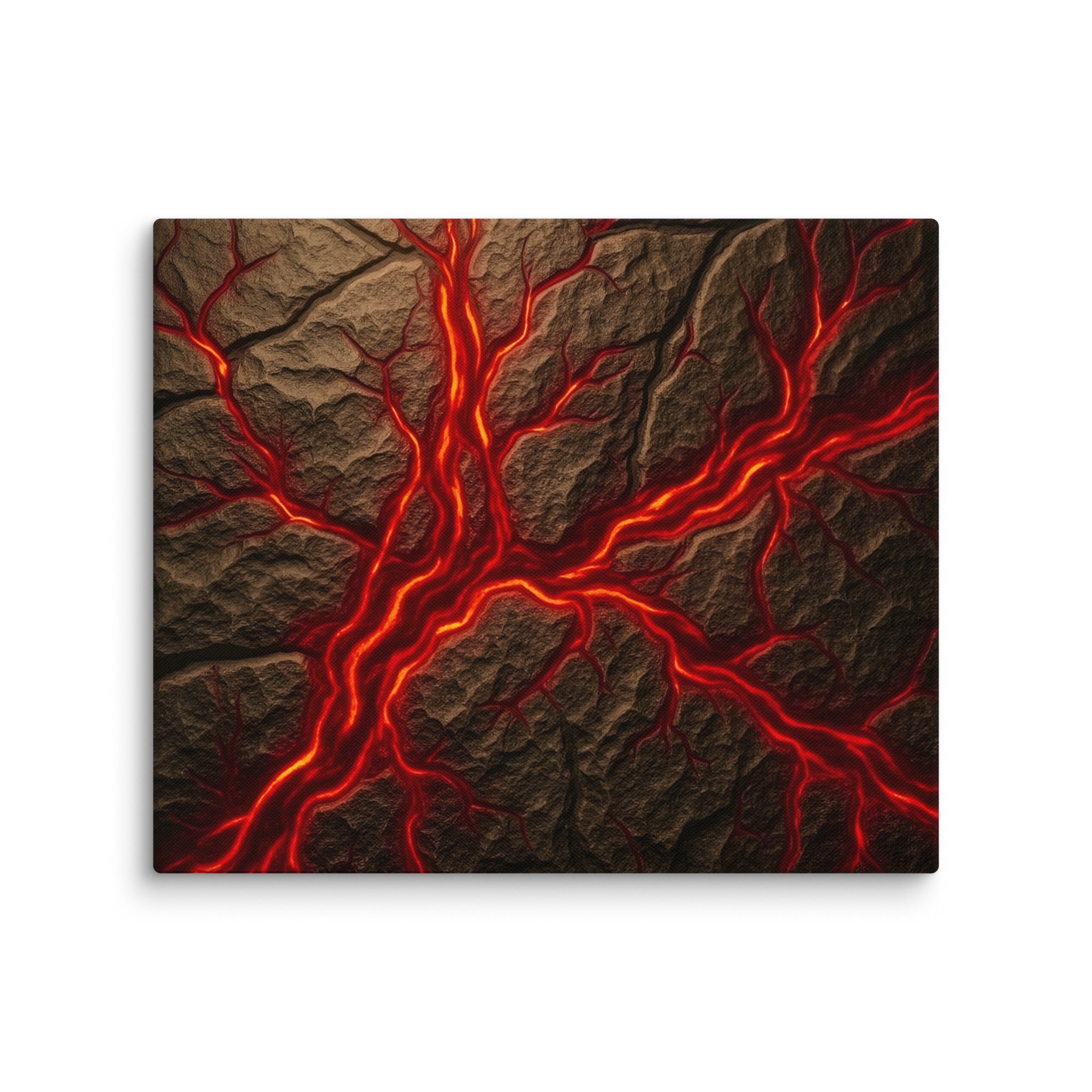 Magma canvas print wall display image in 18 x 18 inch universal size