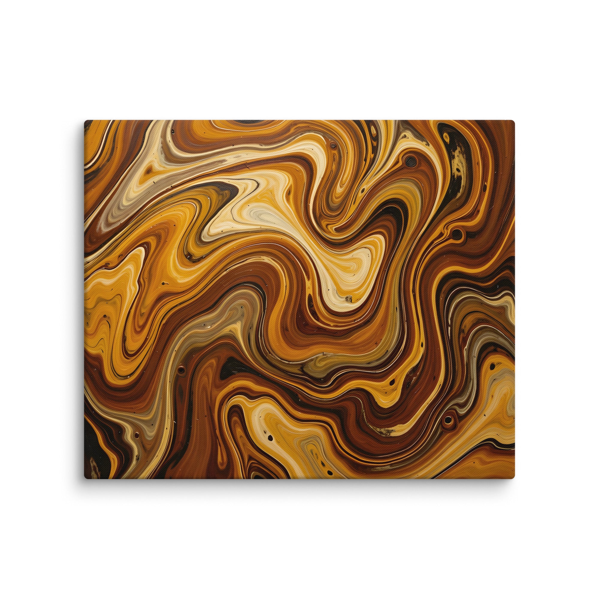 Molten Earth canvas print product mockup in 16 x 16 inch universal size