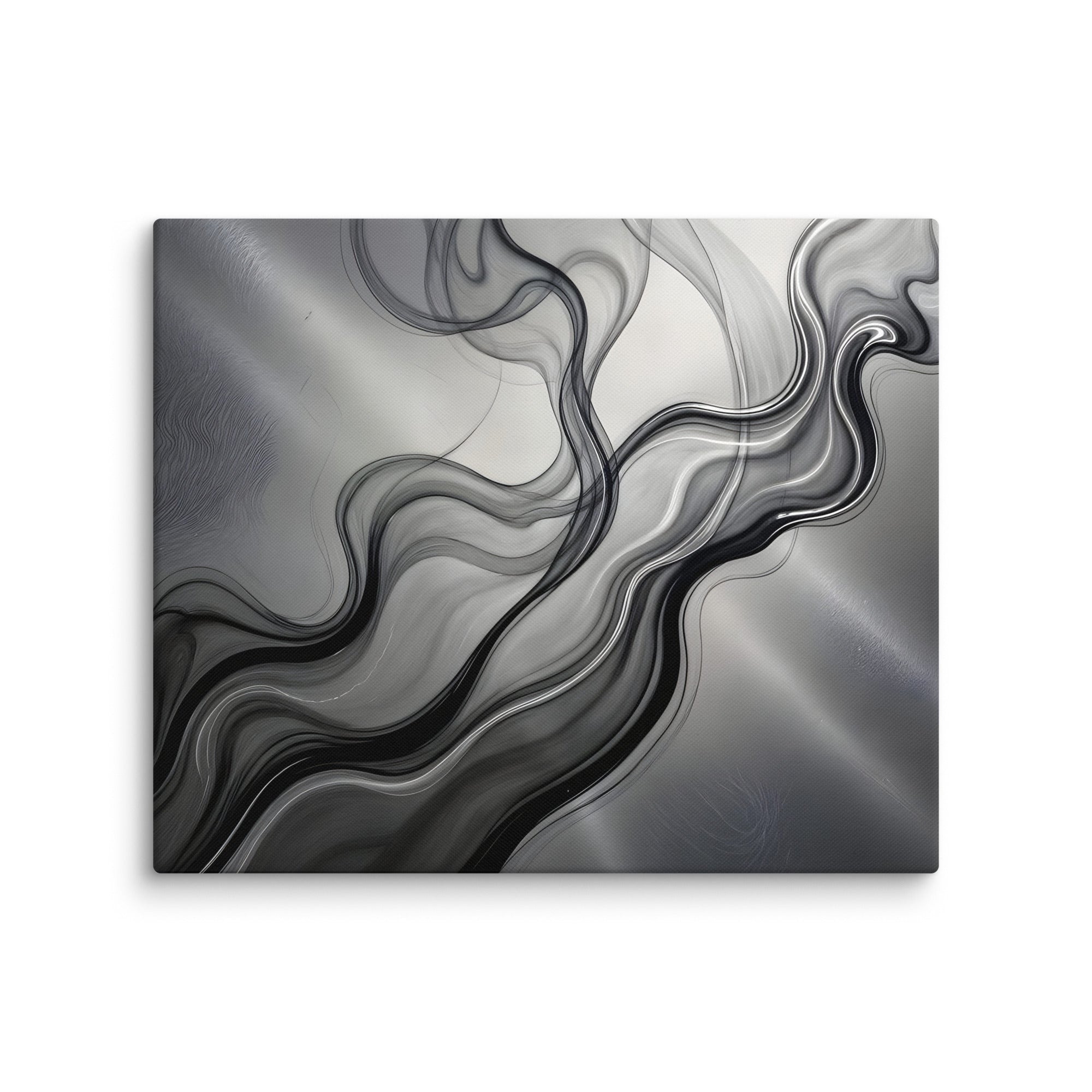 Smoke canvas print product mockup in 16 x 16 inch universal size