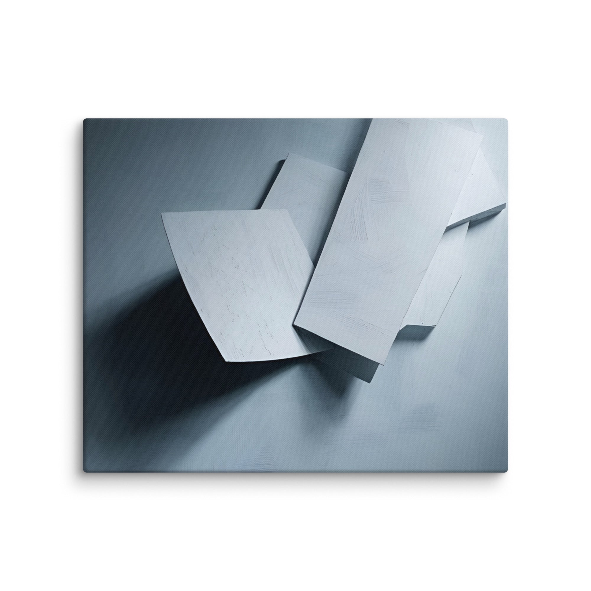Silhouette canvas print product mockup in 16 x 16 inch universal size