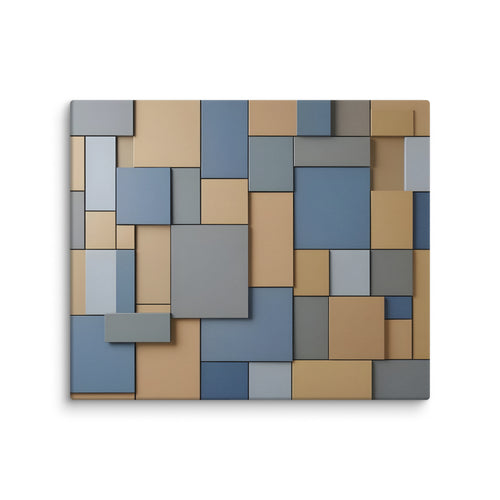 Agate canvas print product mockup in 16 x 16 inch universal size
