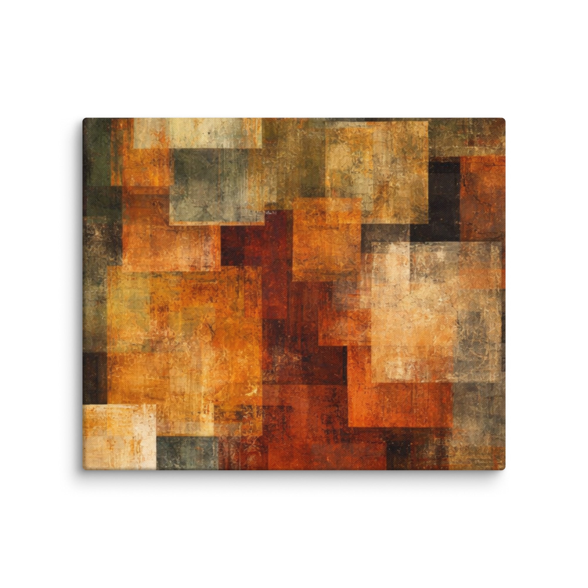 Harvest canvas print product mockup in 16 x 16 inch universal size