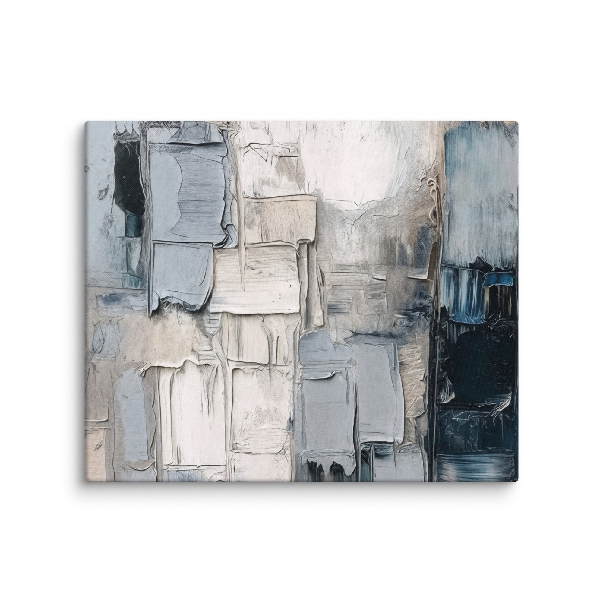 Haze canvas print product mockup in 16 x 16 inch universal size